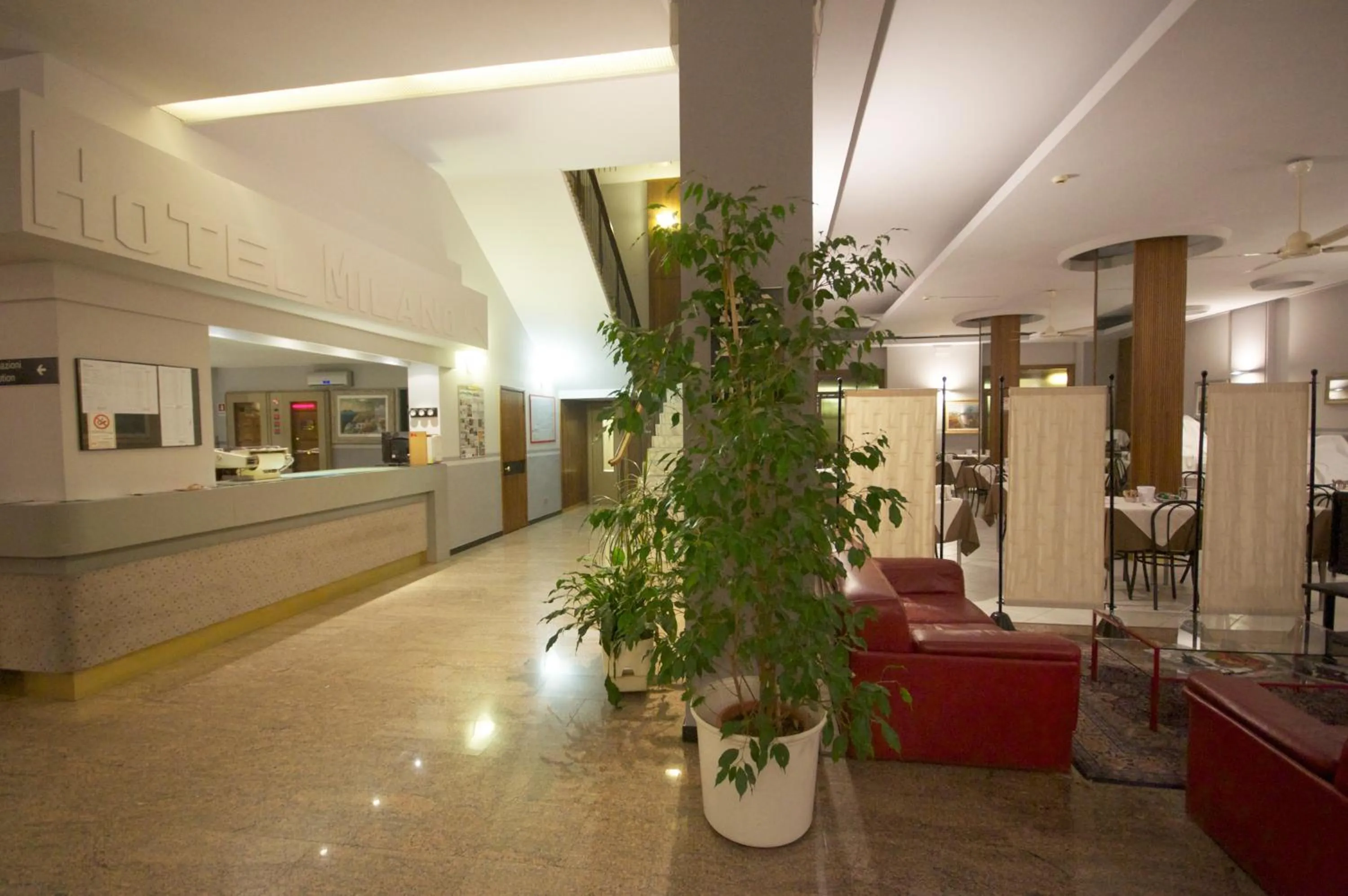 Lobby or reception in Hotel Milano
