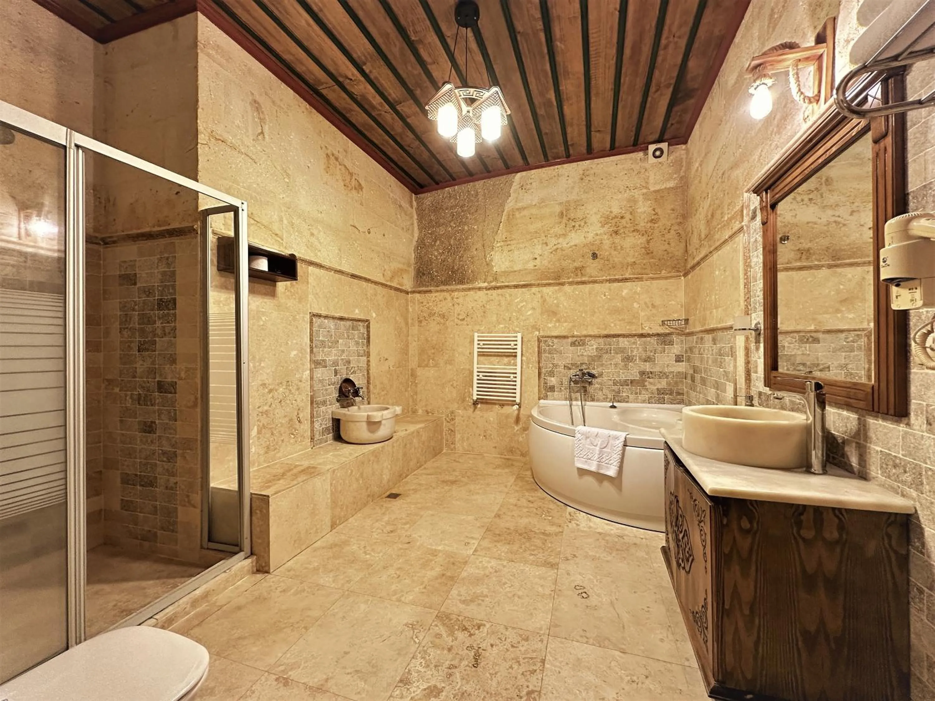 Toilet in Stone House Cave Hotel