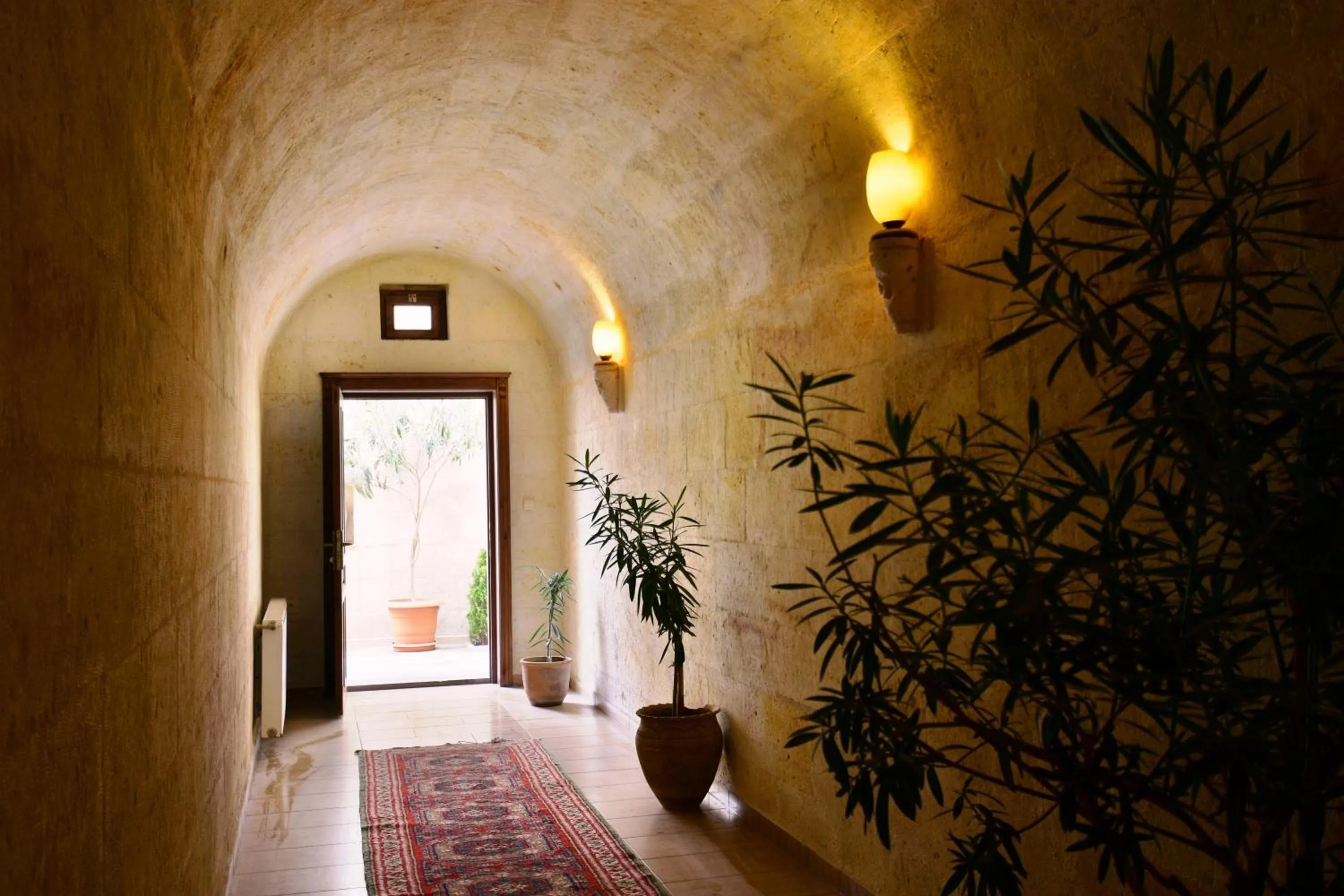 Facade/entrance in Stone House Cave Hotel