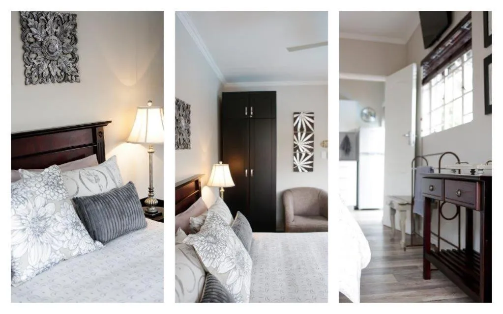 Bed in Rosewood Guest Cottage