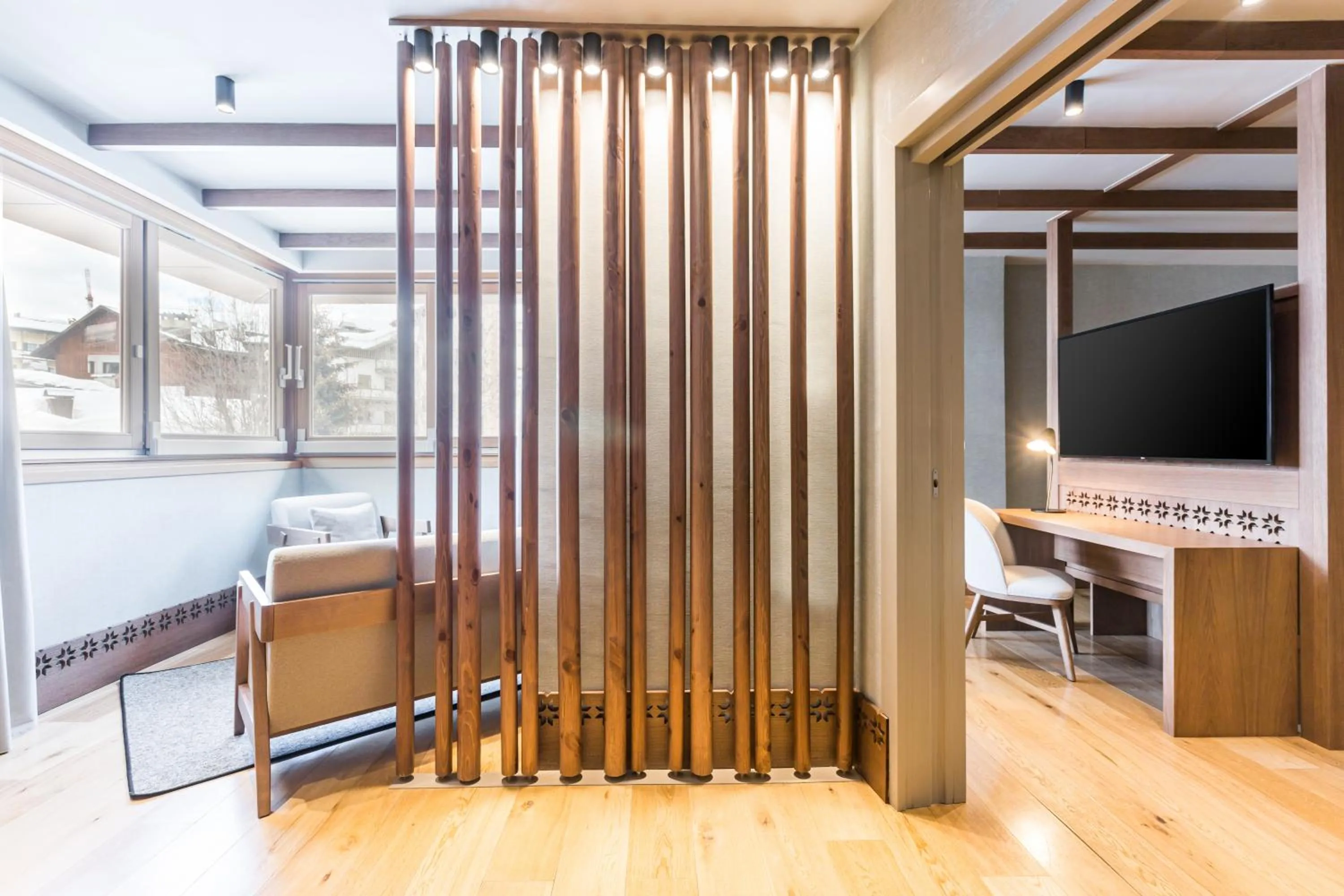 Living room in Grand Hotel Savoia Cortina d'Ampezzo, A Radisson Collection Hotel