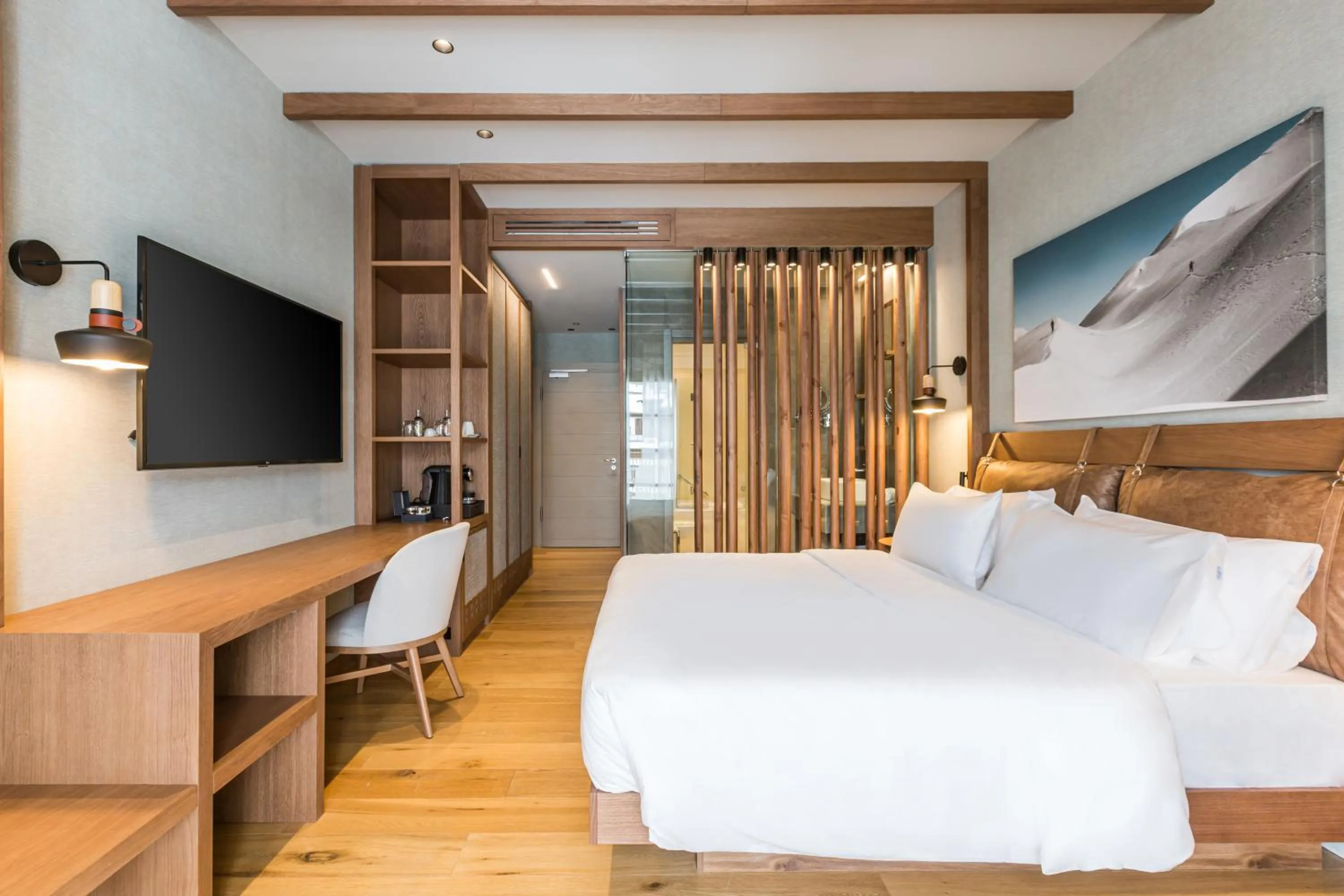 Bedroom, Bed in Grand Hotel Savoia Cortina d'Ampezzo, A Radisson Collection Hotel