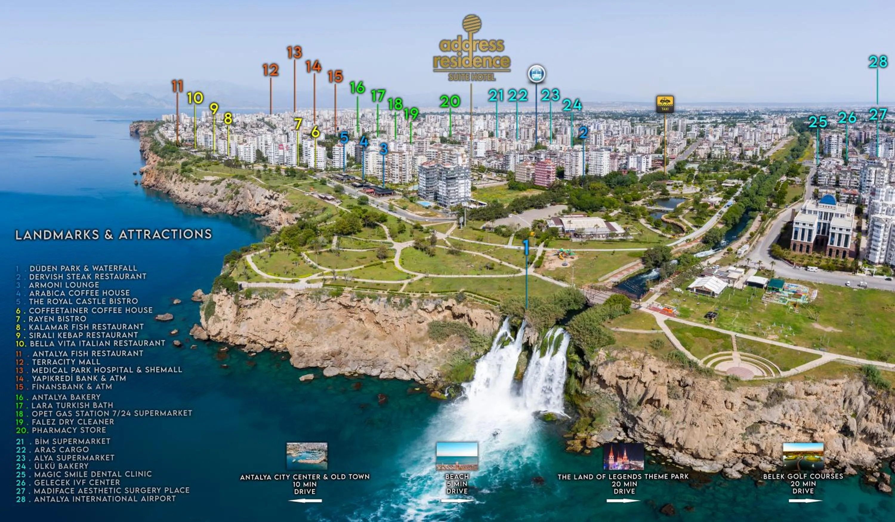 Nearby landmark in Address Residence Suite Hotel