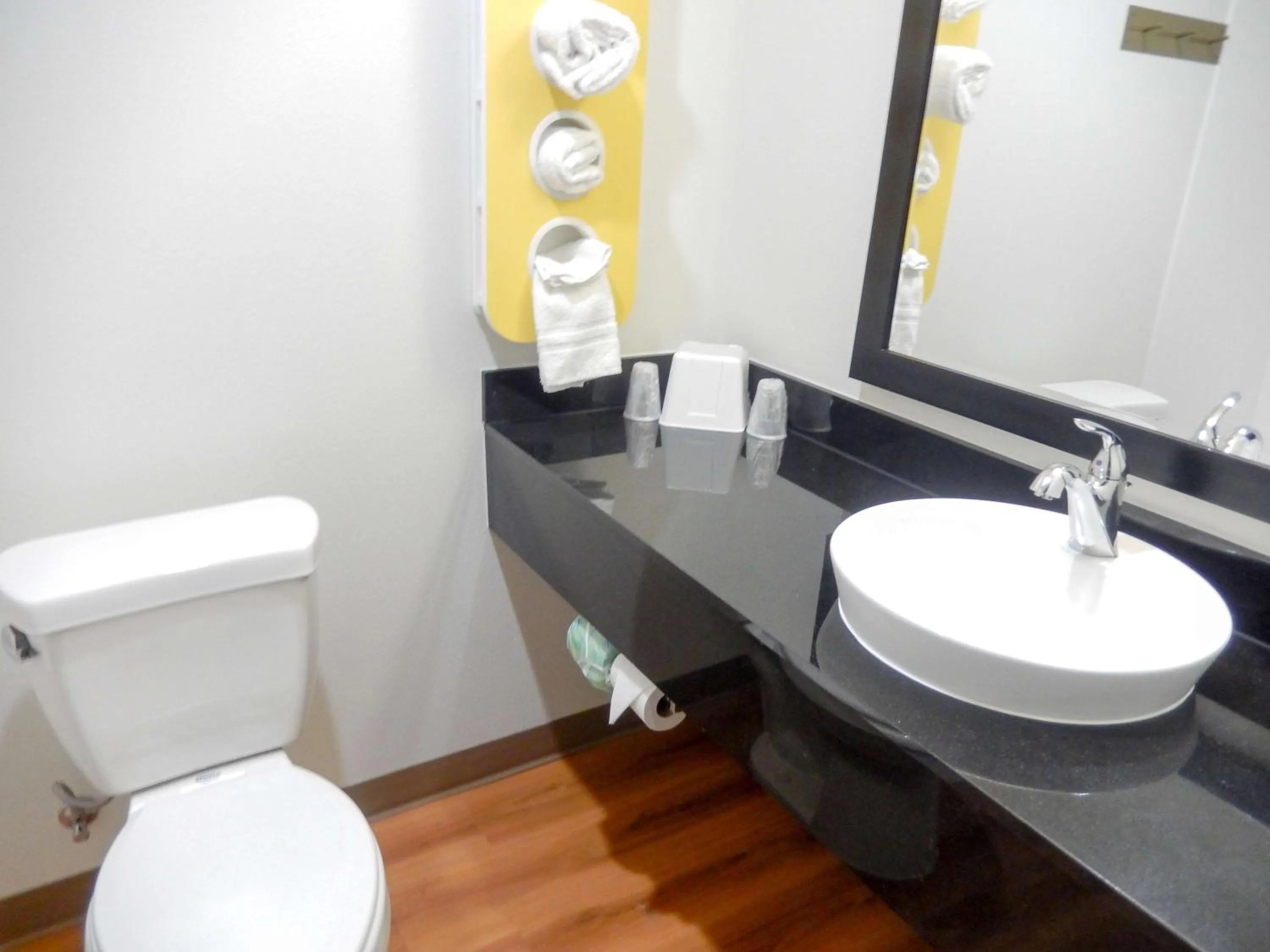 Toilet in Motel 6-Tulsa, OK