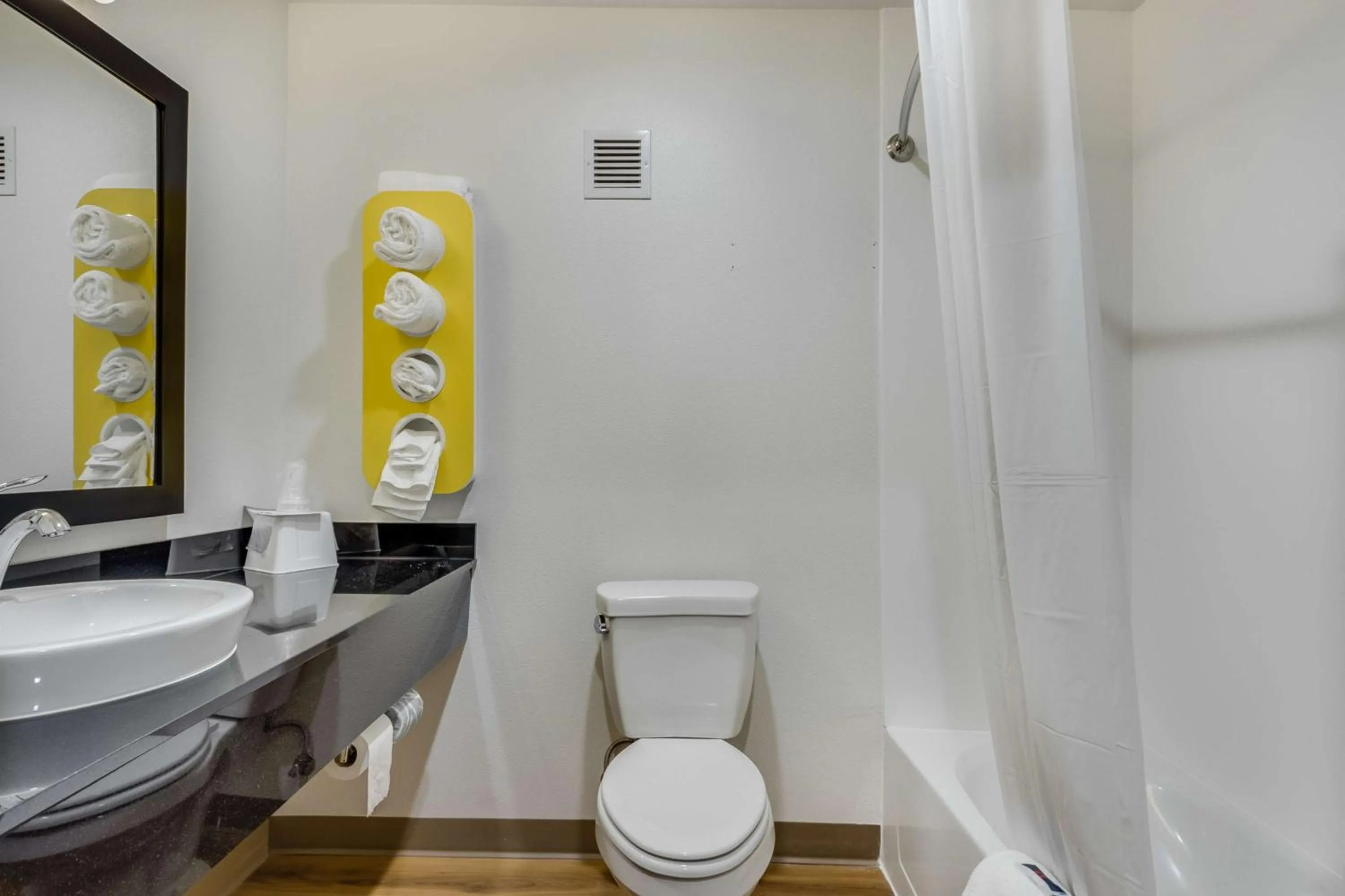 Toilet in Motel 6-Tulsa, OK