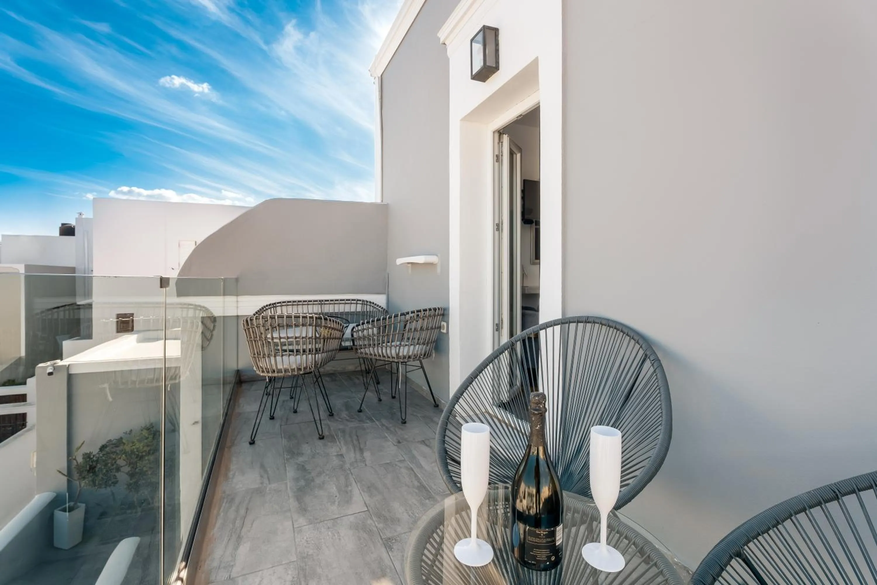 Patio in Oasis Hotel