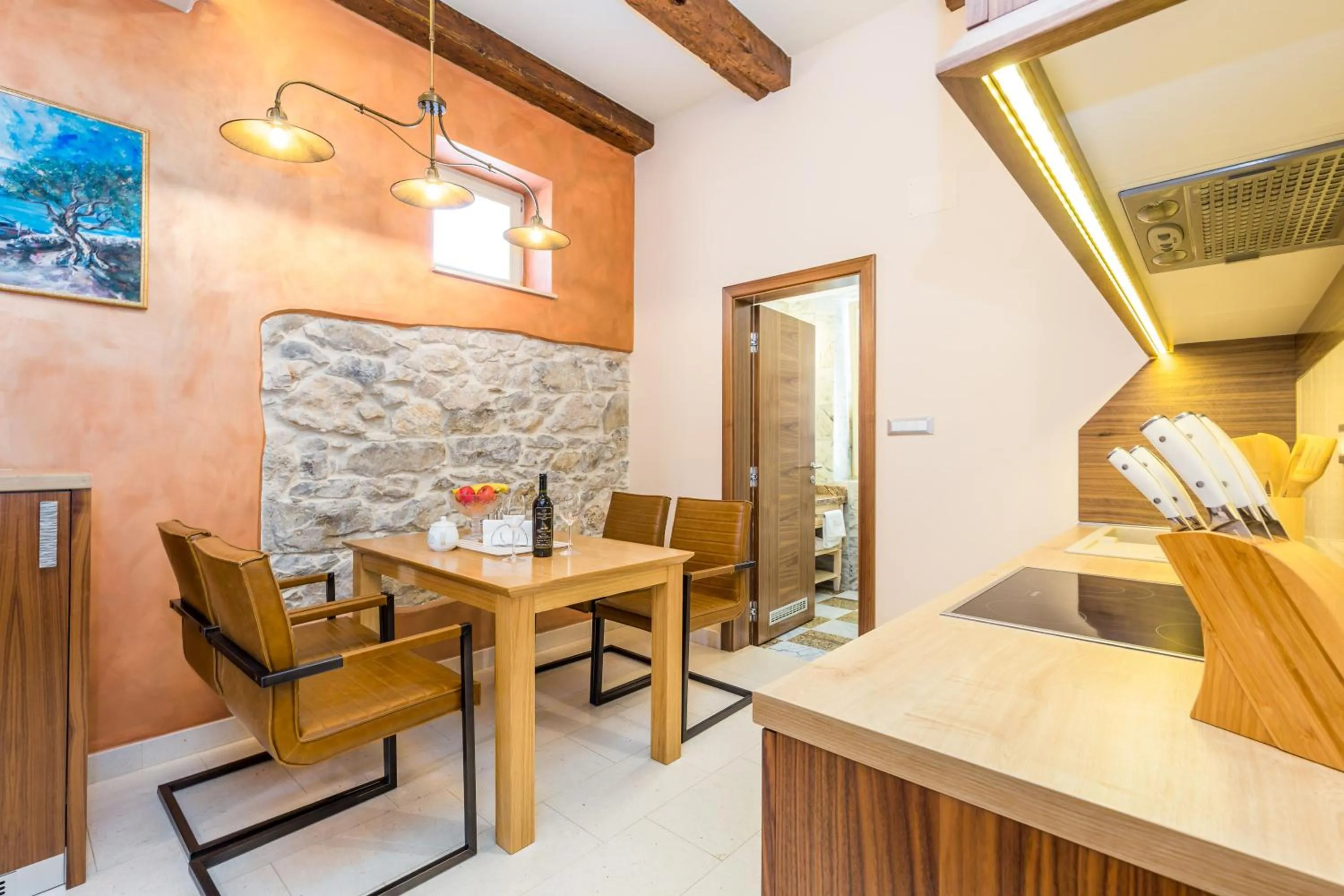 Kitchen or kitchenette in Villas Arbia - Margita Deluxe Beach Hotel