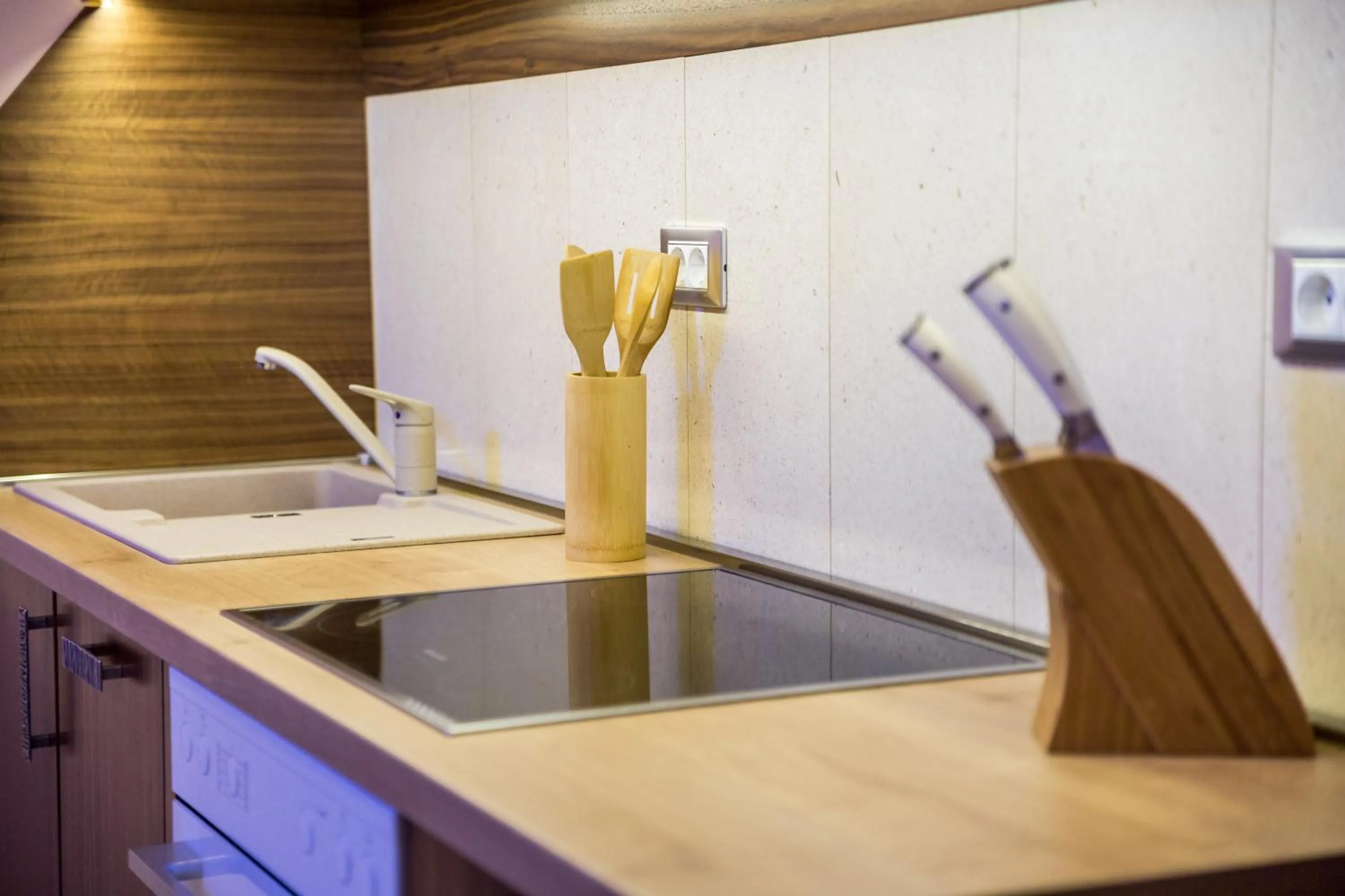 Kitchen or kitchenette in Villas Arbia - Margita Deluxe Beach Hotel
