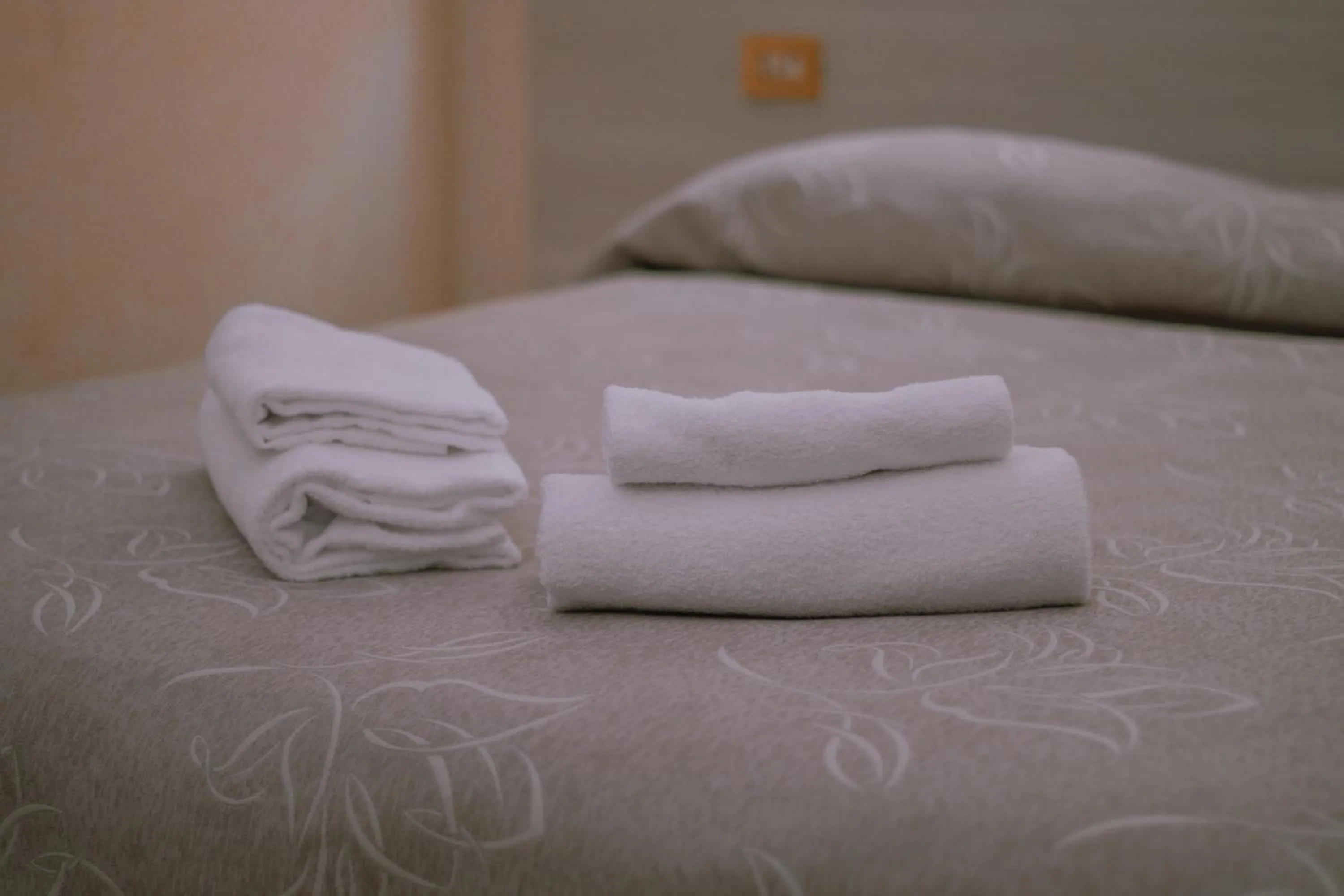 Bed in Hotel Aristotele