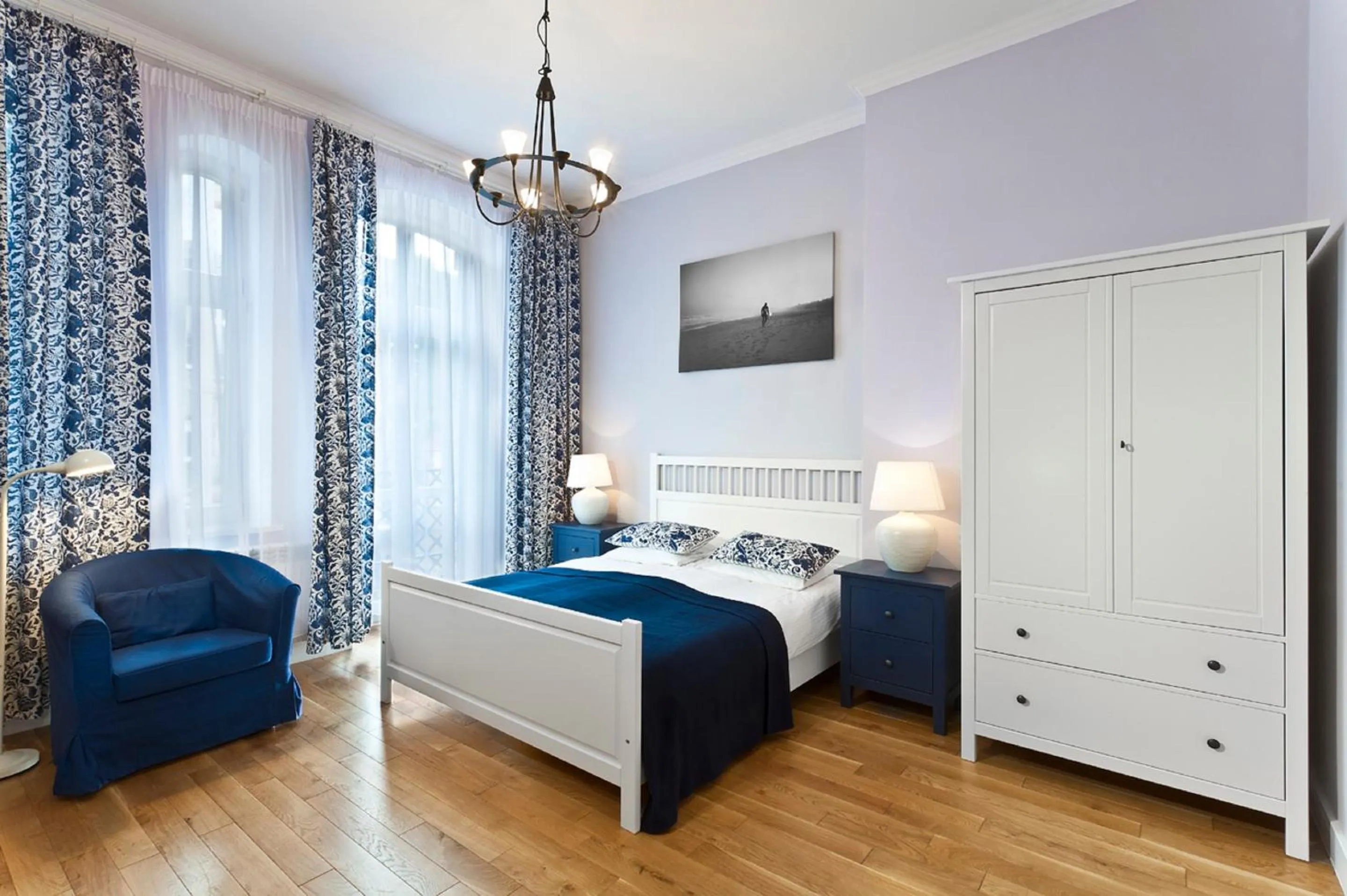 Bedroom, Bed in Apartamenty Pomarańczarnia