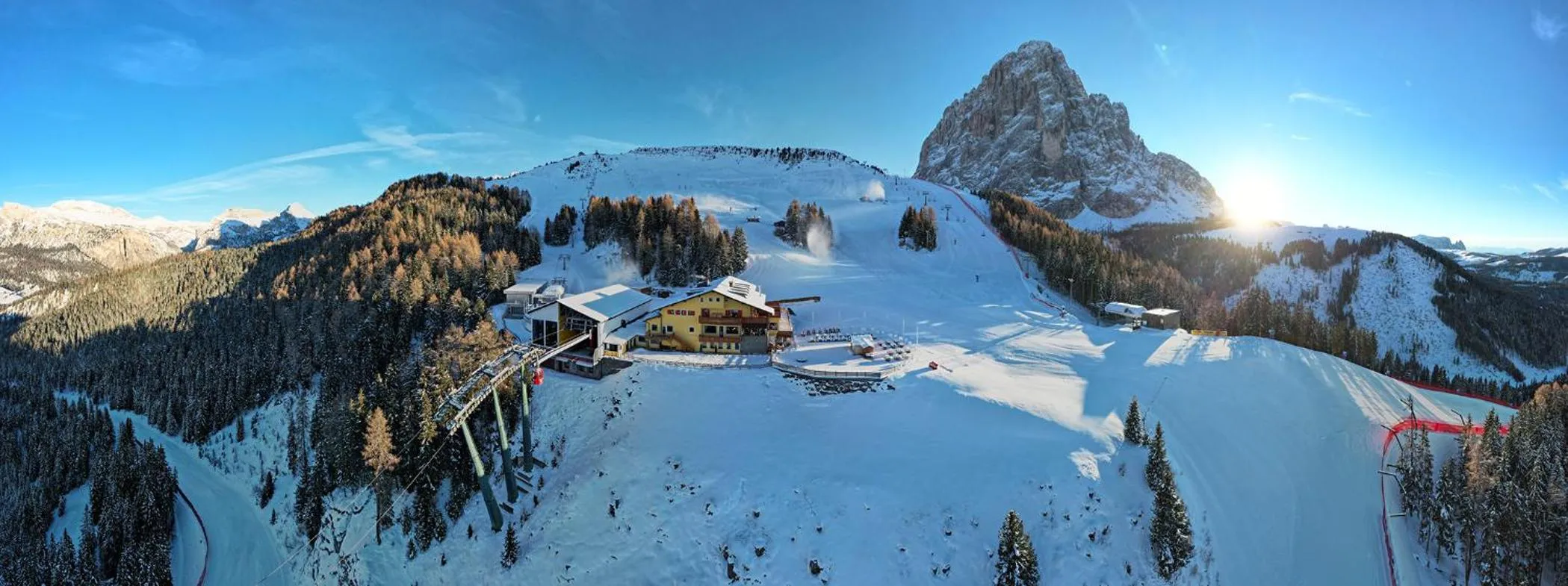 Mountain view, Winter in Hotel Sochers Club