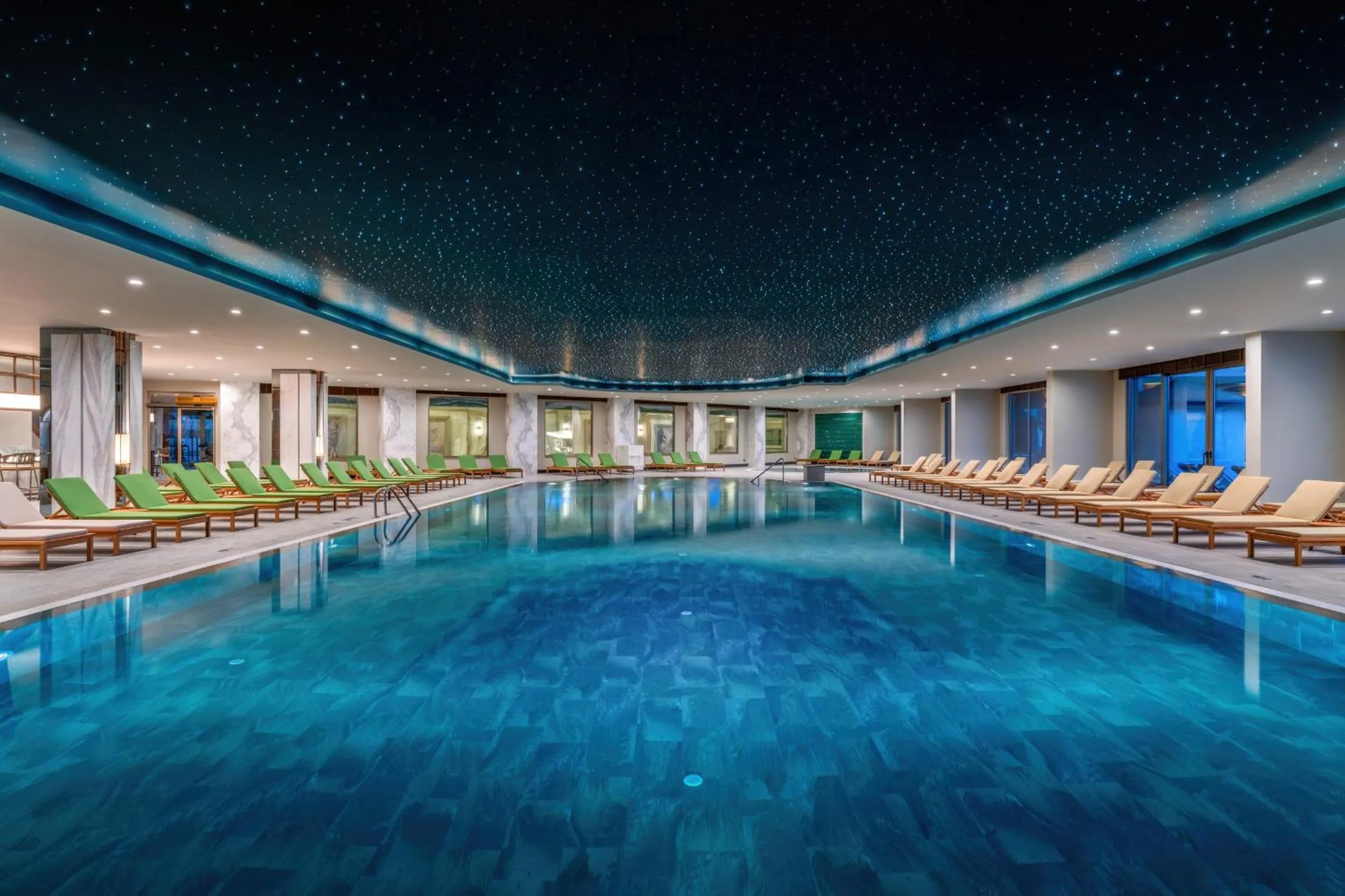 Pool view in Delphin Palace Hotel