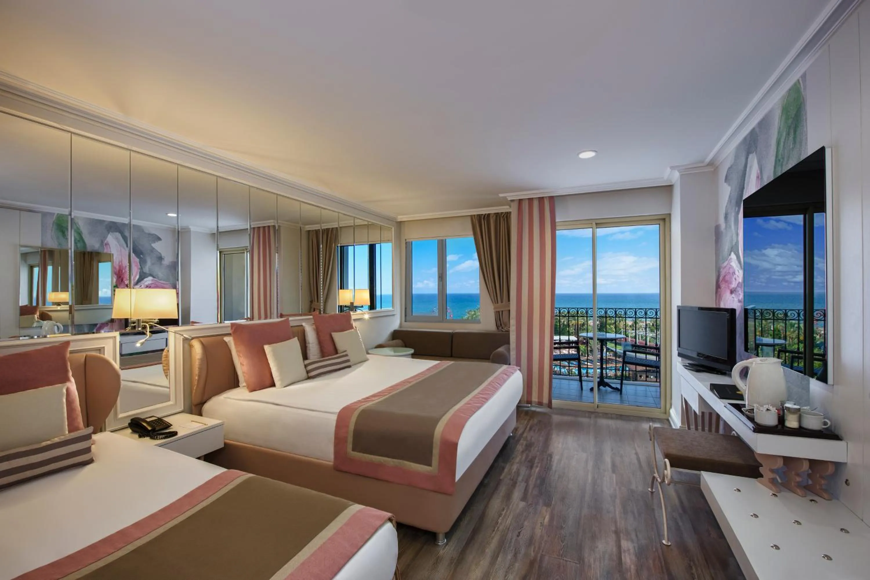 Standard Double or Twin Room with Side Sea View in Delphin Diva Premiere