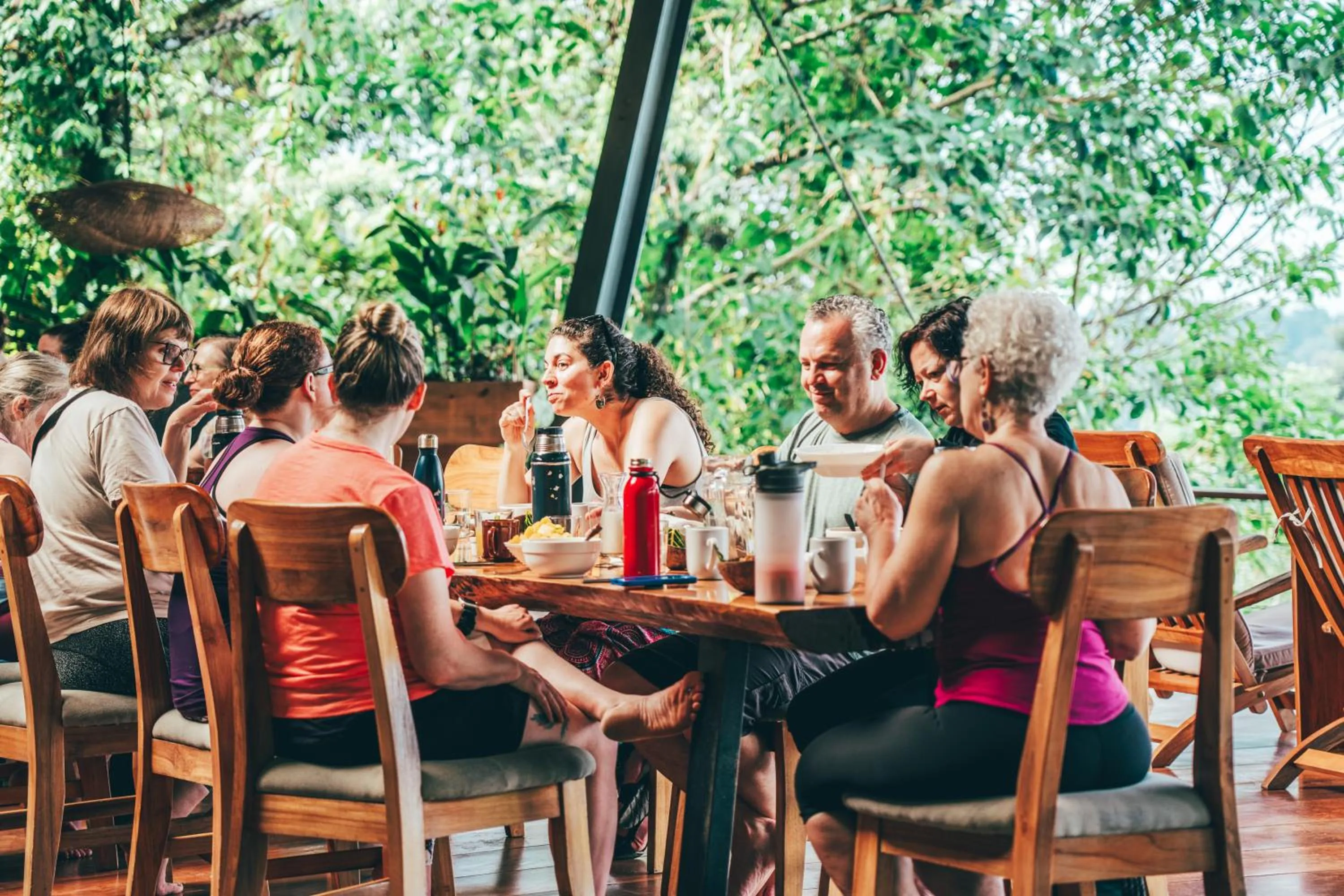 Restaurant/places to eat in La Loma Jungle Lodge and Chocolate Farm