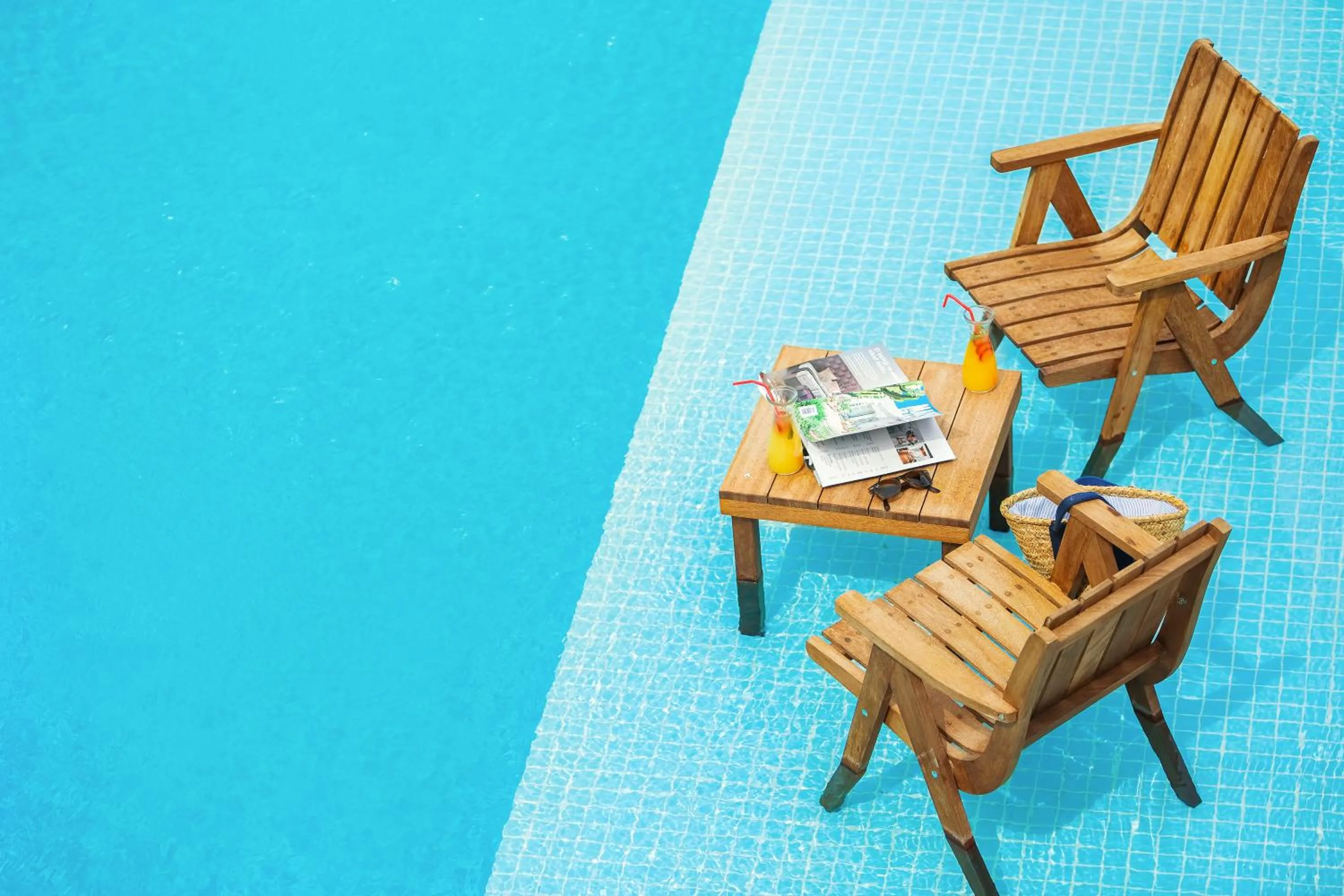 Pool view in Levin Hotel Alacati