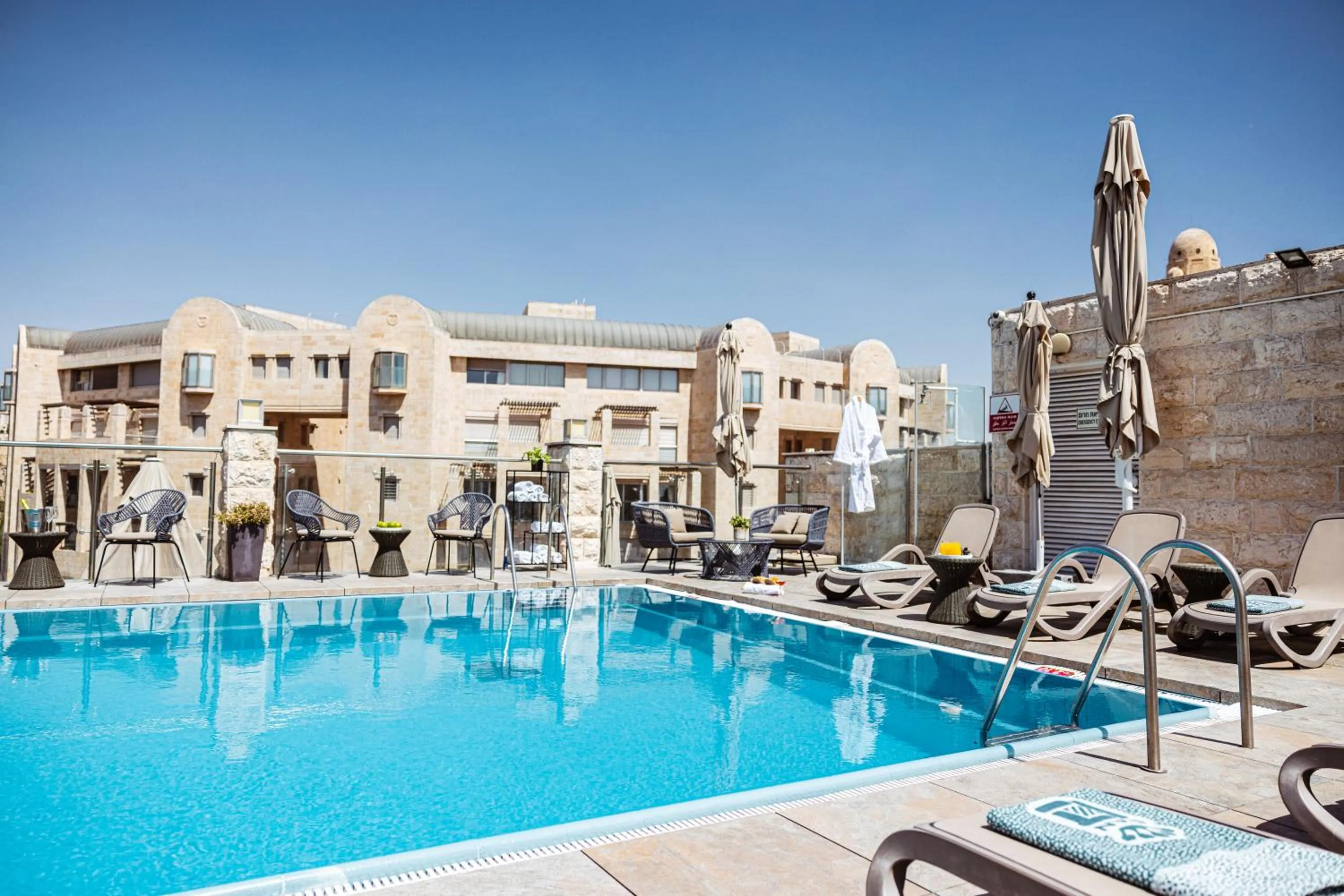 Swimming pool in Dan Panorama Jerusalem Hotel