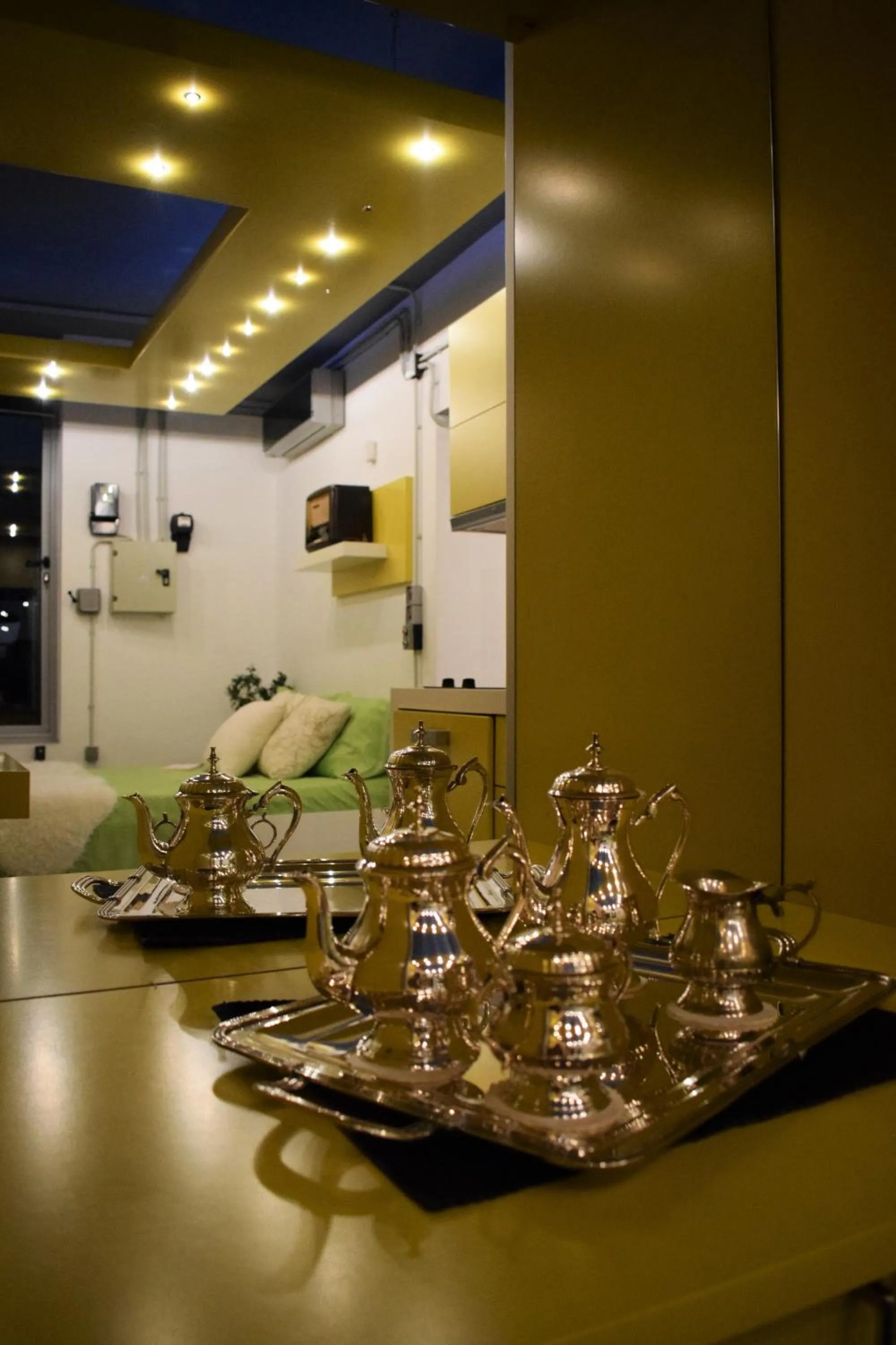 Kitchen or kitchenette in Panorama Penthouse & Studios