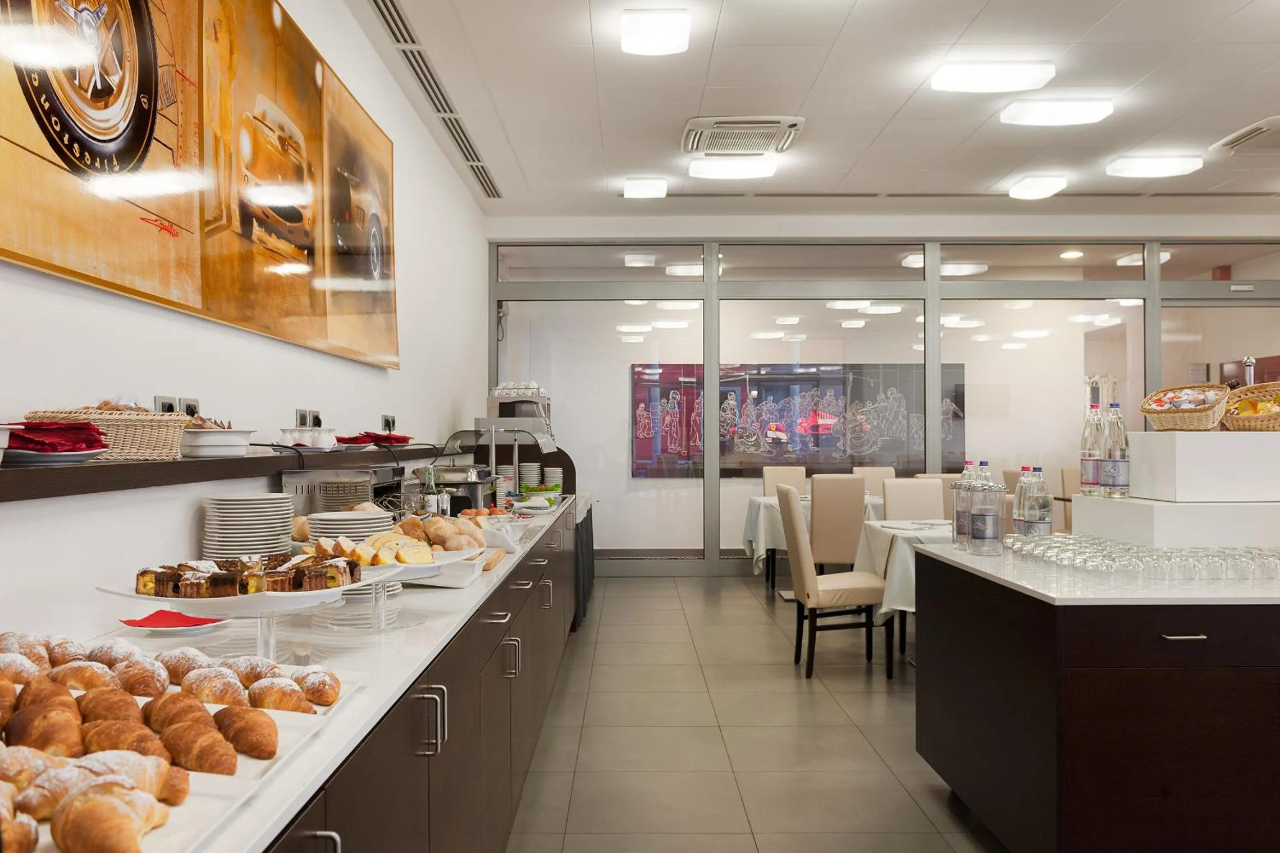 Buffet breakfast in Hotel Maranello Village