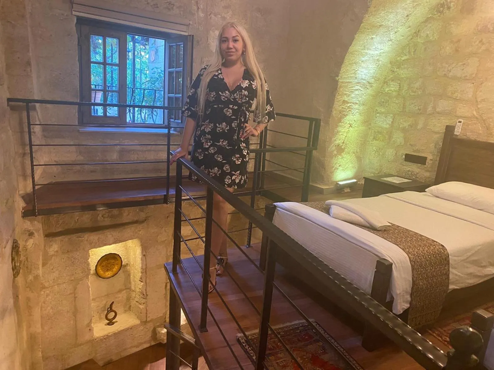 Bed in Ürgüp Inn Cave Hotel