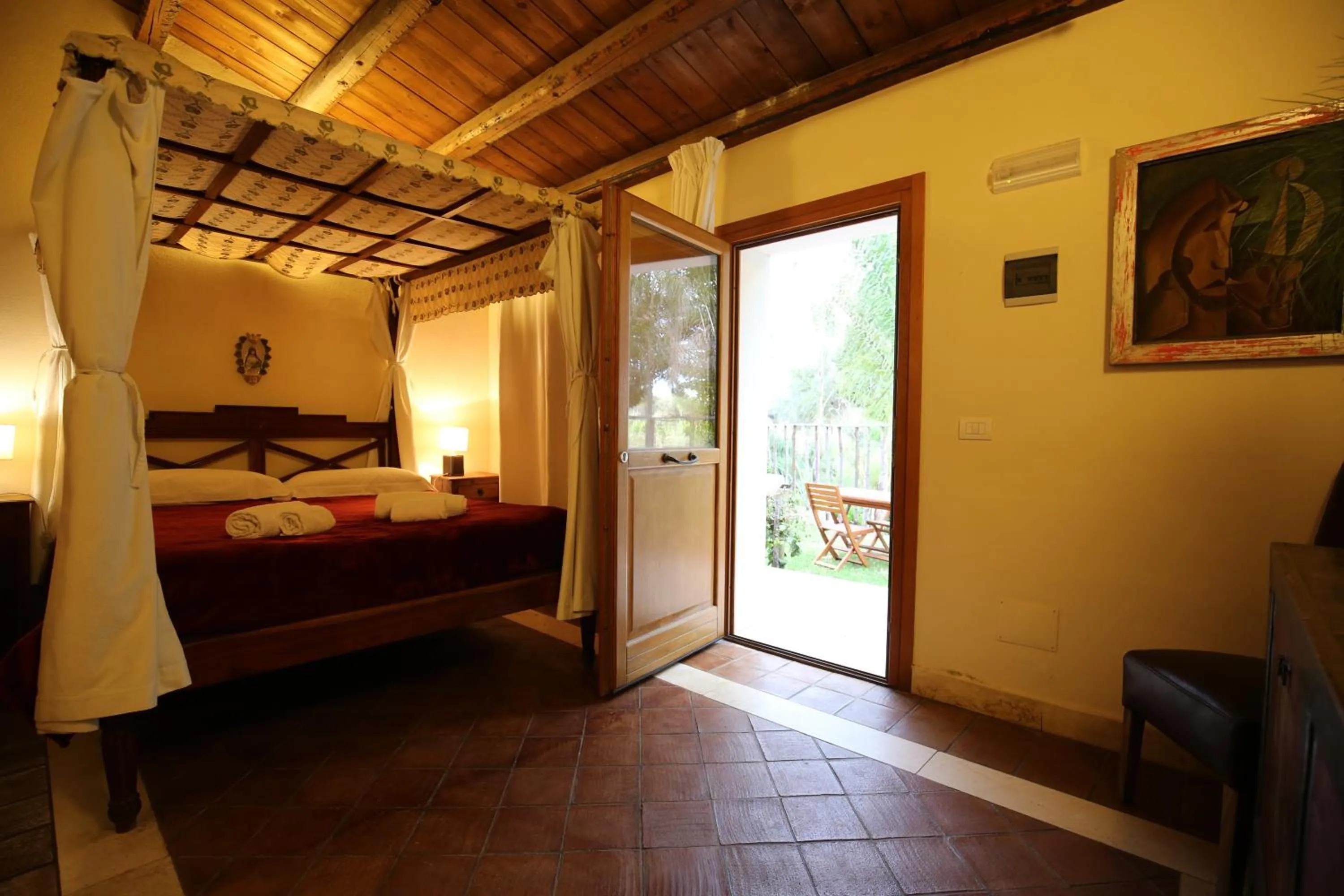 Bedroom, Bed in Villa Dei Papiri Fonte Ciane