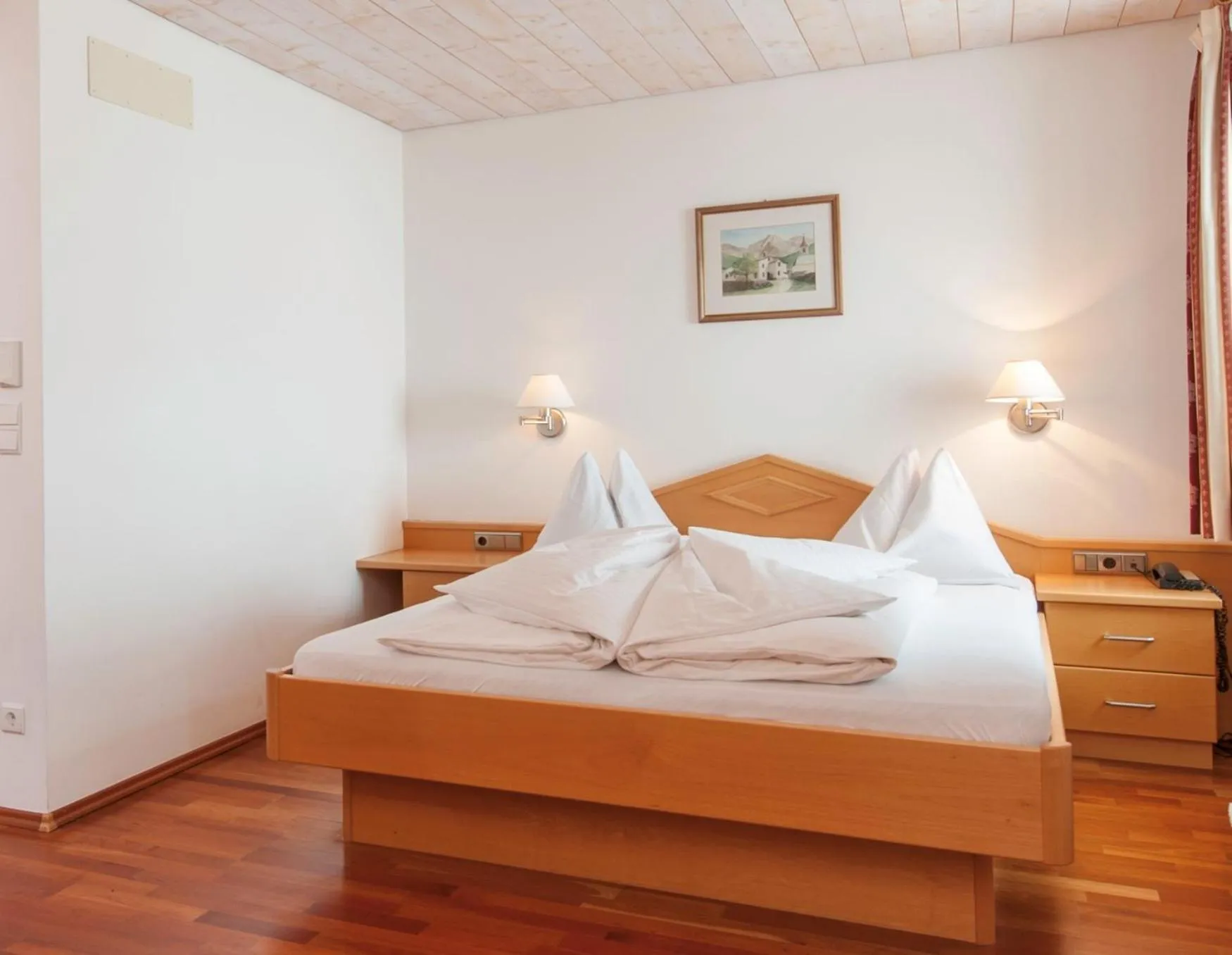 Decorative detail, Bed in Hotel Gampen