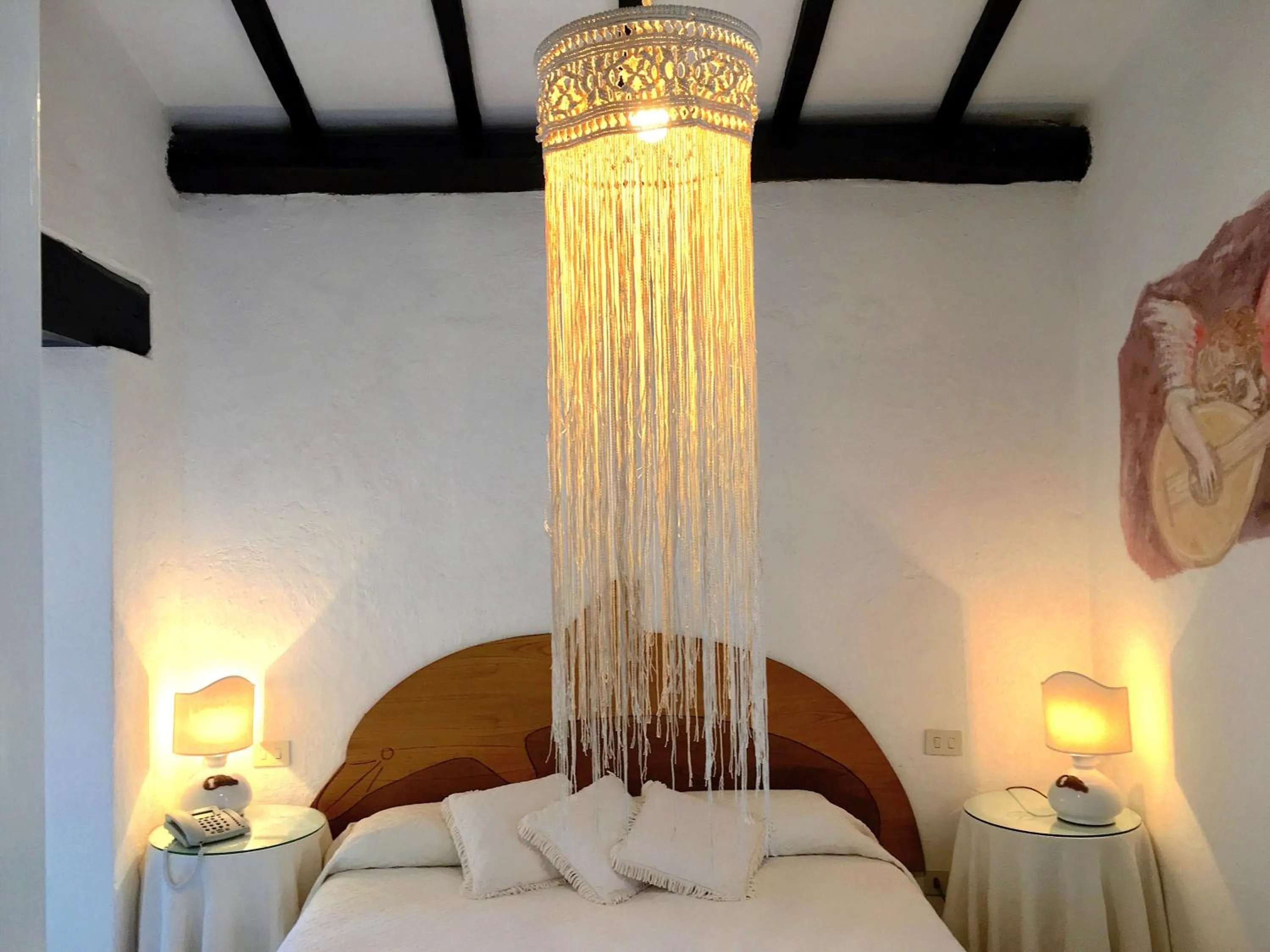 Bed in Hotel Villa Clementina