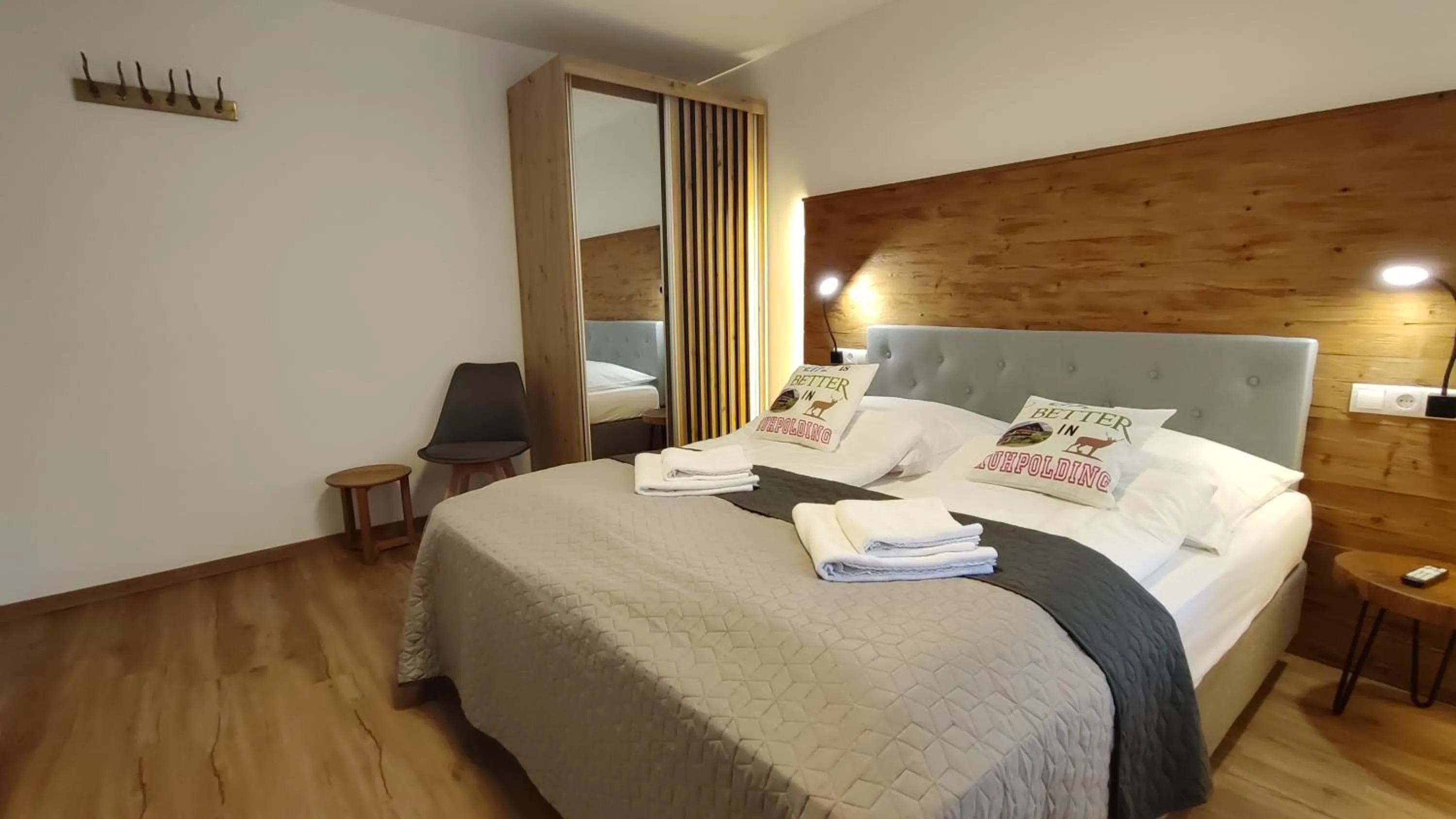 Bedroom, Bed in Pension Bergblick