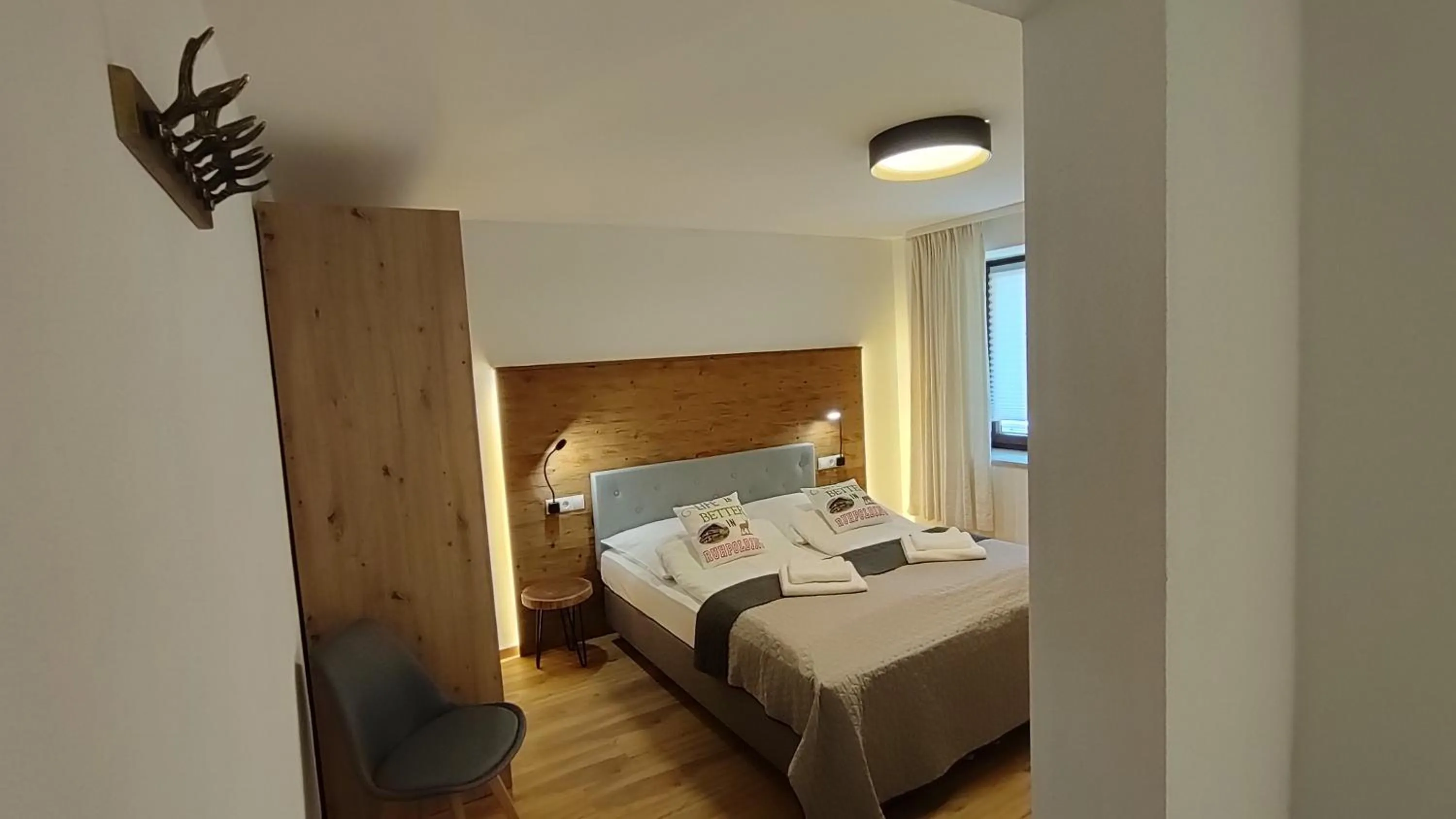 Bedroom, Bed in Pension Bergblick