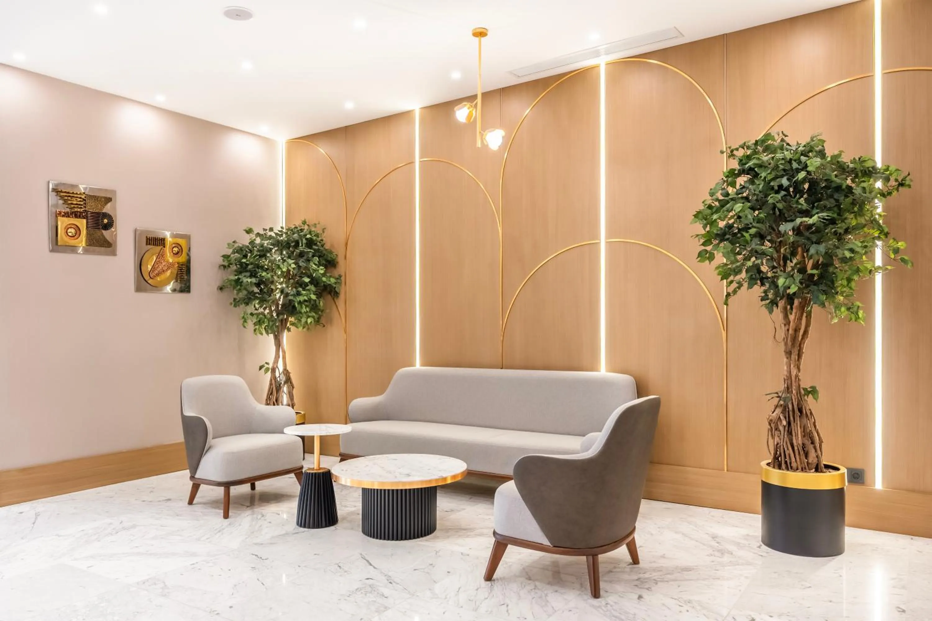 Lobby or reception in Hotel Bristol