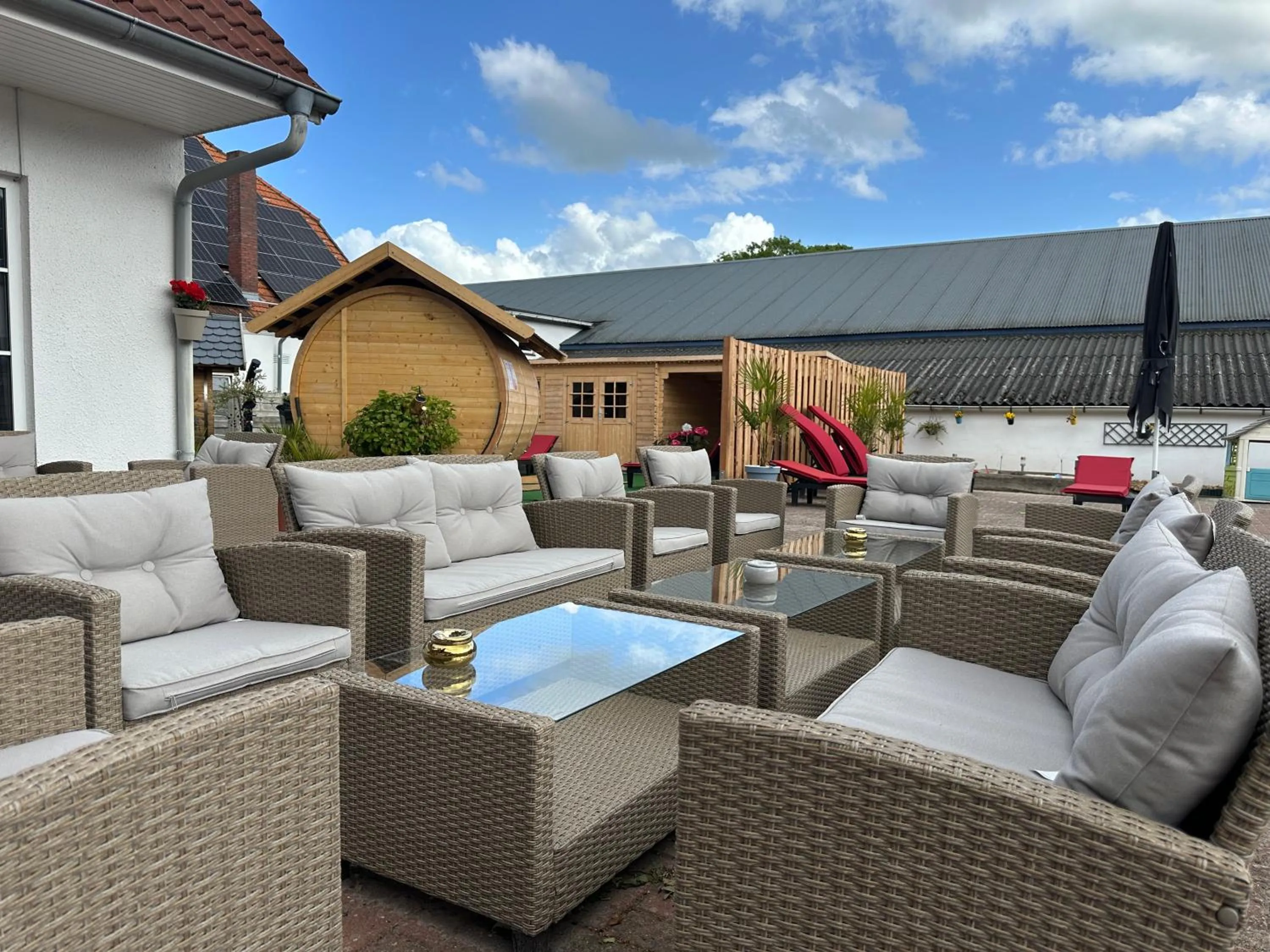 Sauna in Hof von Oldenburg