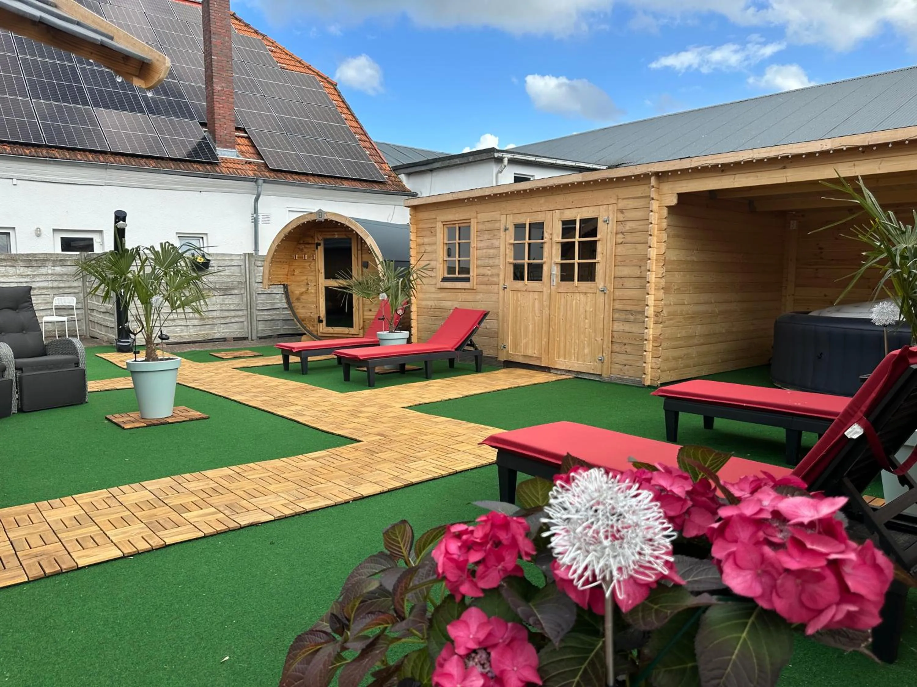 Sauna in Hof von Oldenburg