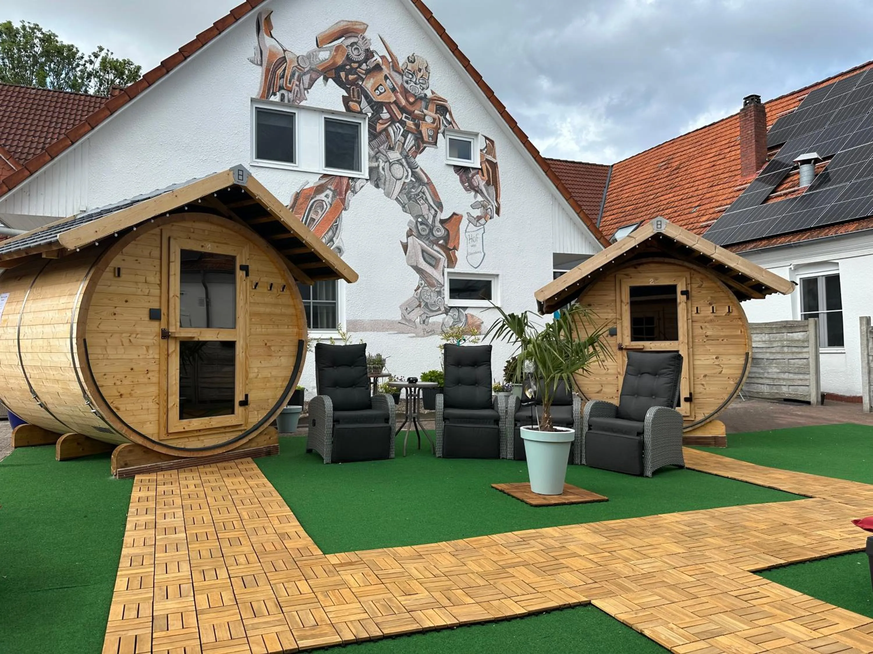 Sauna in Hof von Oldenburg