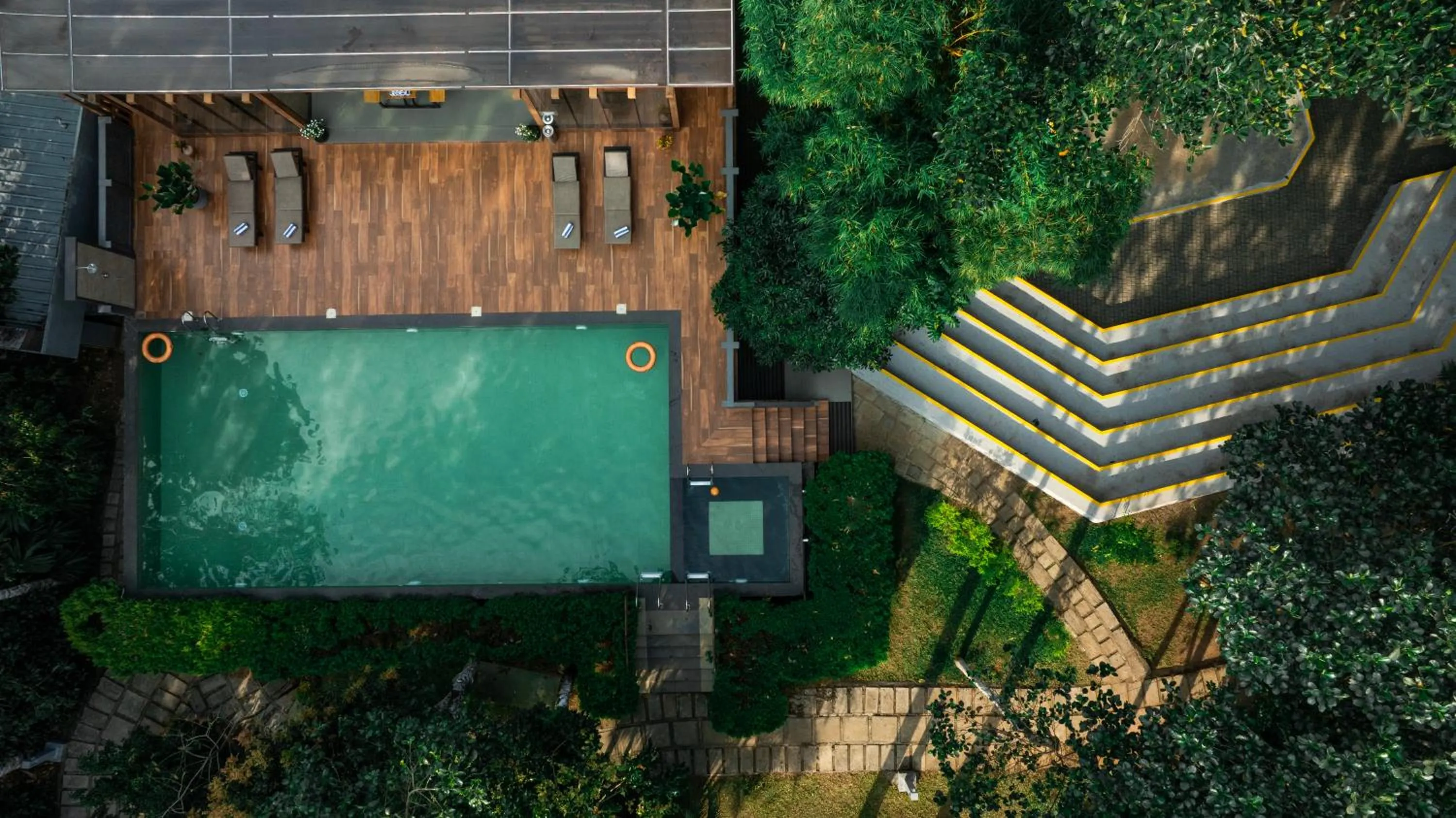 Pool view in The Mountain Courtyard Thekkady