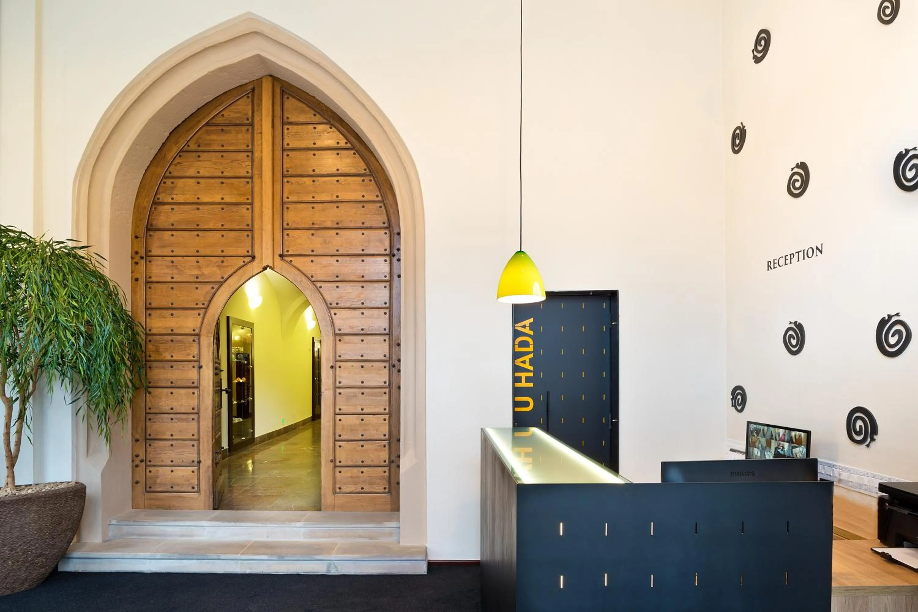 Lobby or reception in Hotel U Hada Žatec