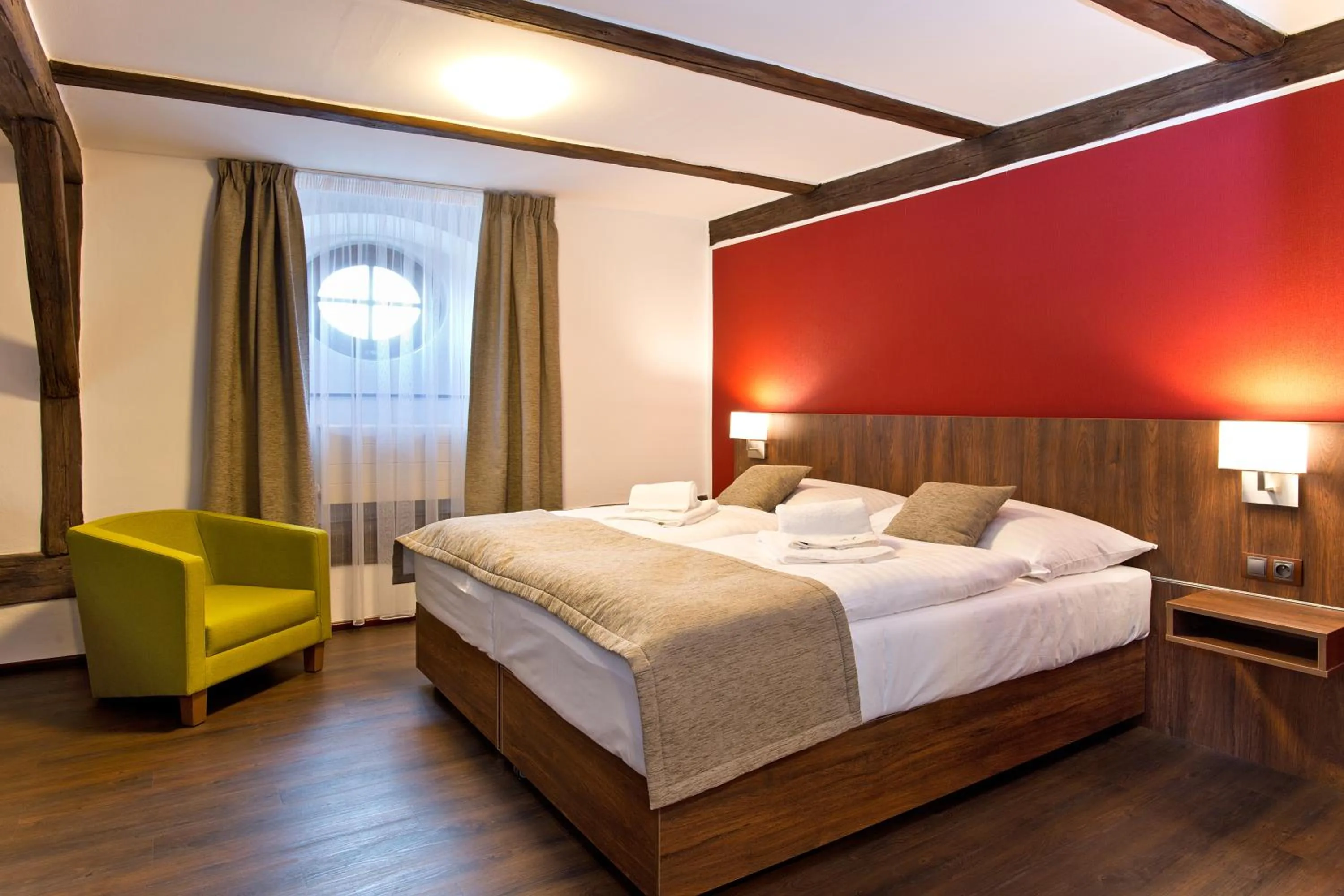 Bedroom, Bed in Hotel U Hada Žatec