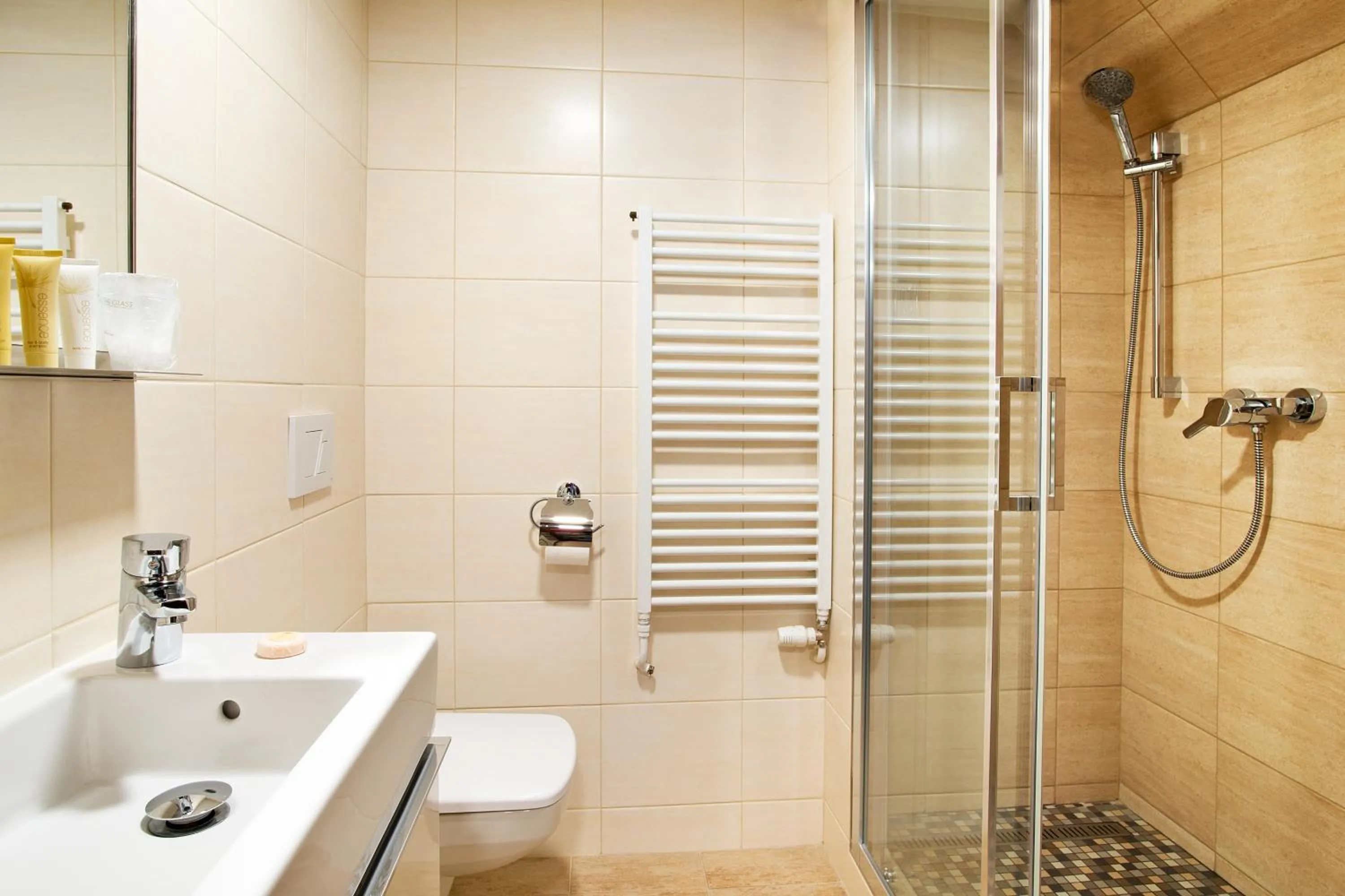 Shower in Hotel U Hada Žatec