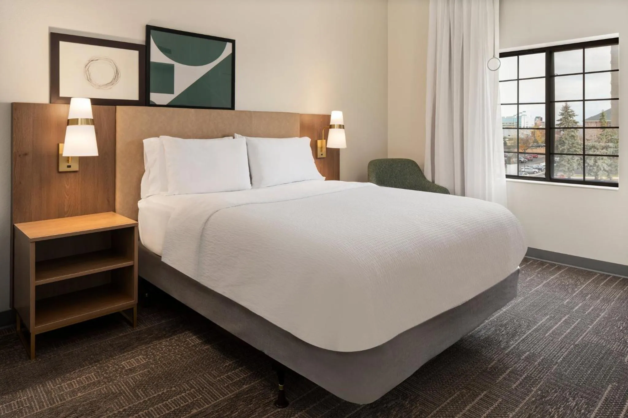 Photo of the whole room, Bed in Staybridge Suites Minneapolis-Maple Grove by IHG