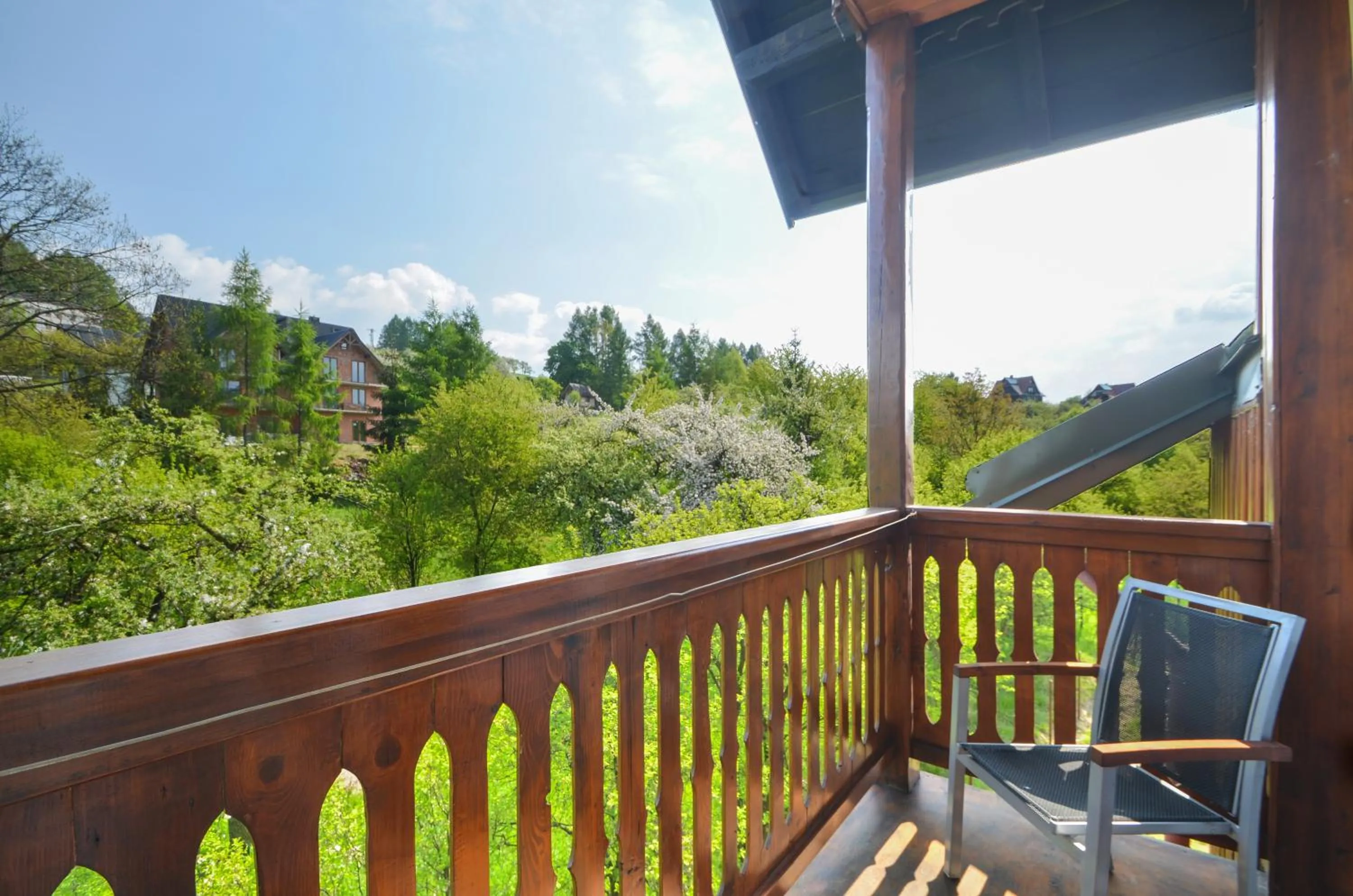 Garden view in Willa Belweder