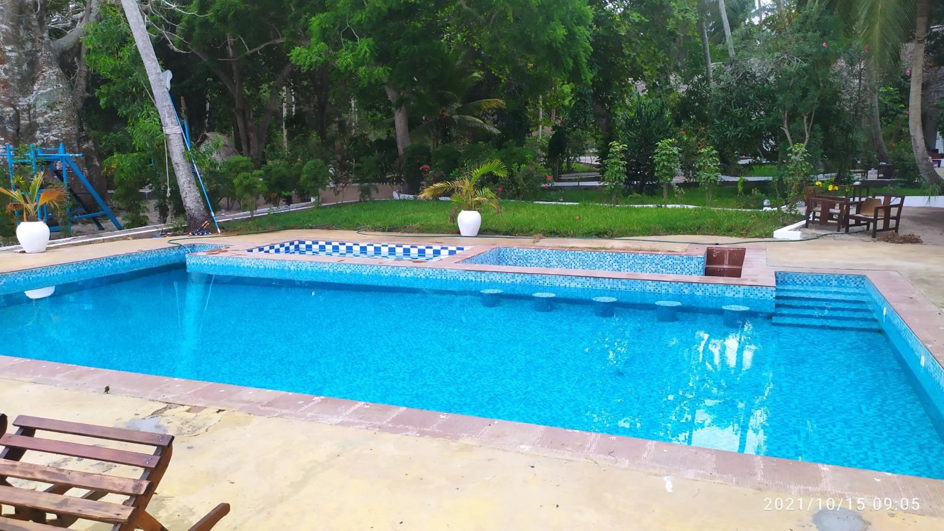 Pool view in Menai Bay Beach Bungalows