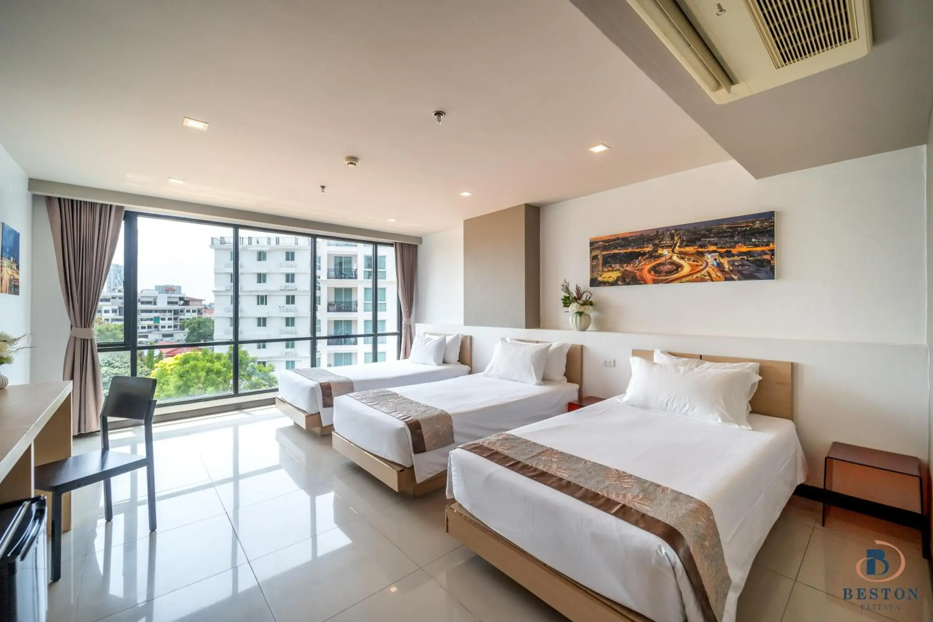 Deluxe Triple Room in Beston Pattaya - SHA Plus Certified Deluxe Triple Room in Beston Pattaya - SHA Plus Certified