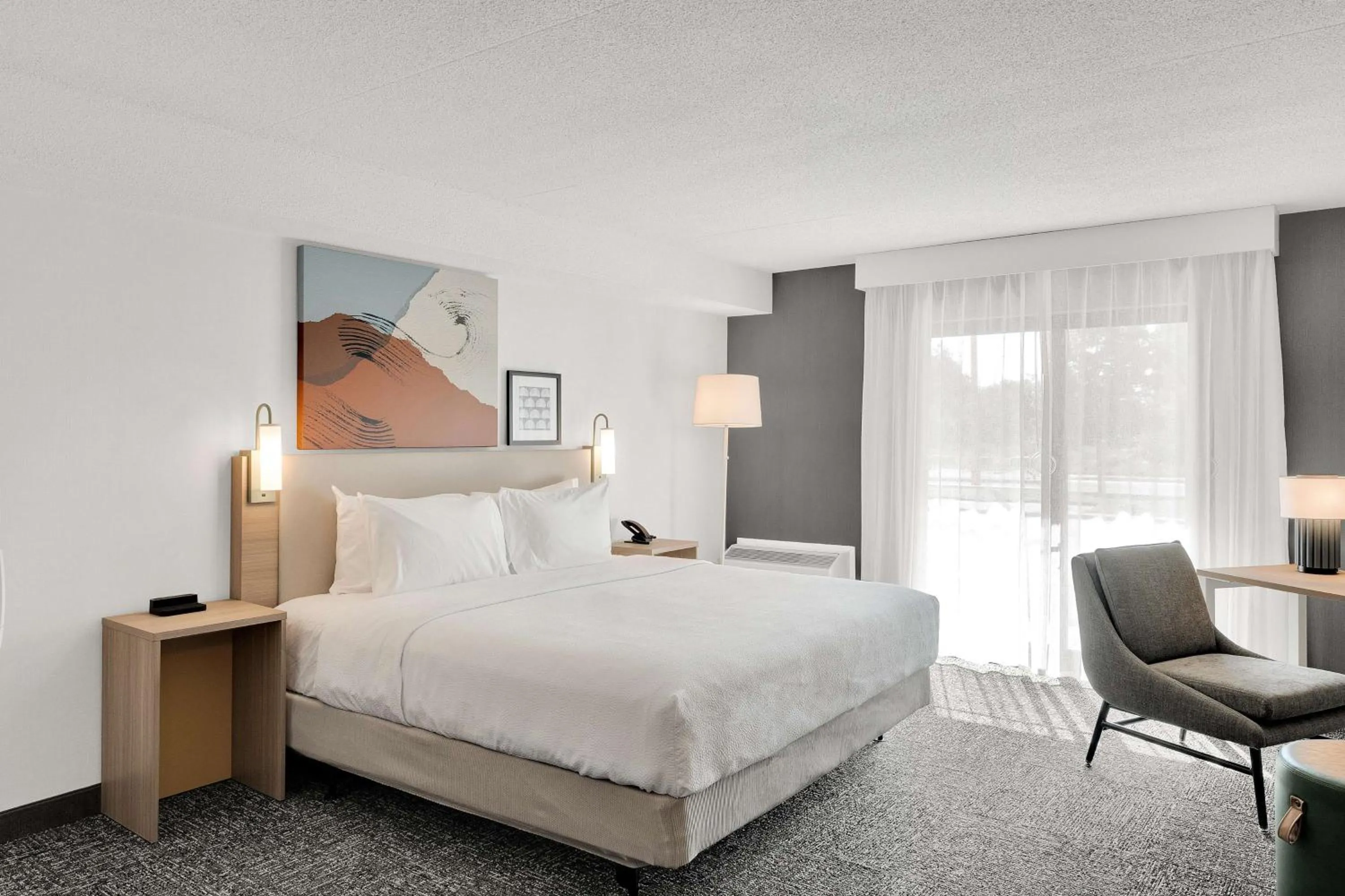 Bed in Spark By Hilton Toronto Markham