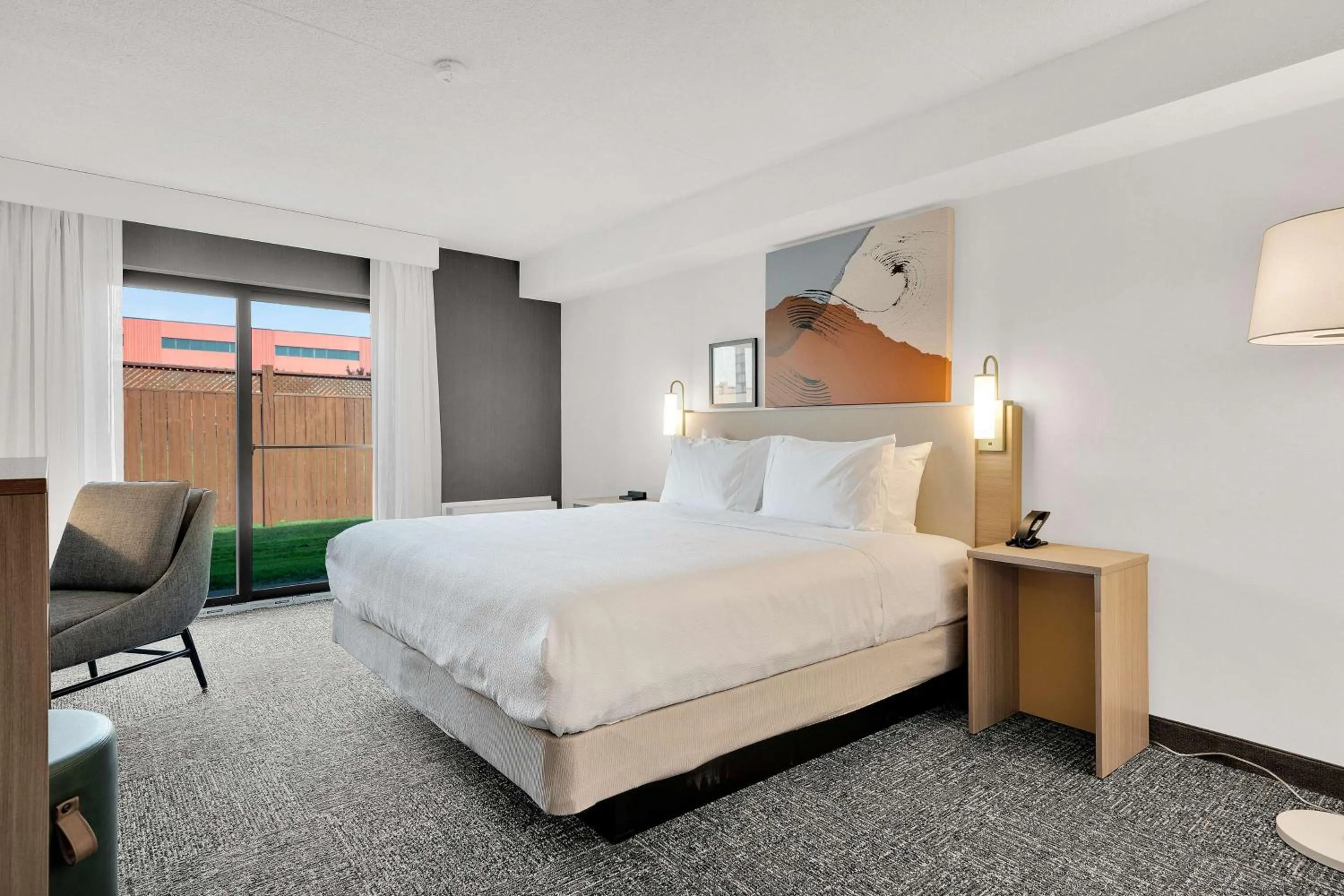 Bed in Spark By Hilton Toronto Markham