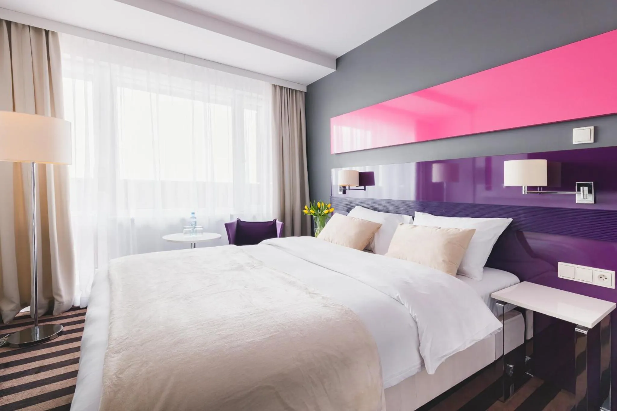 Bed in METROPOL Hotel Katowice