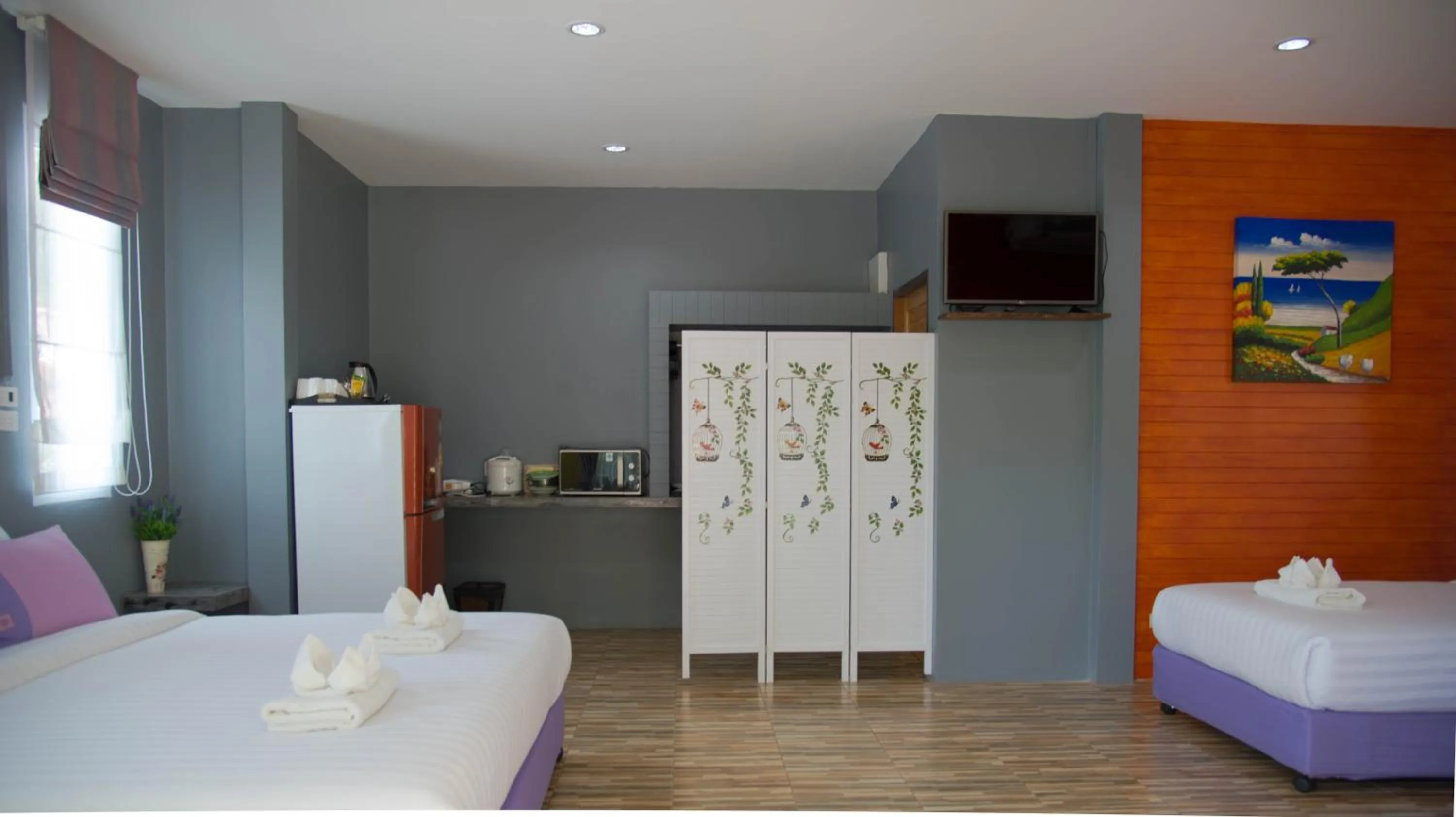 Bedroom, Bed in Greenery Resort Koh Tao