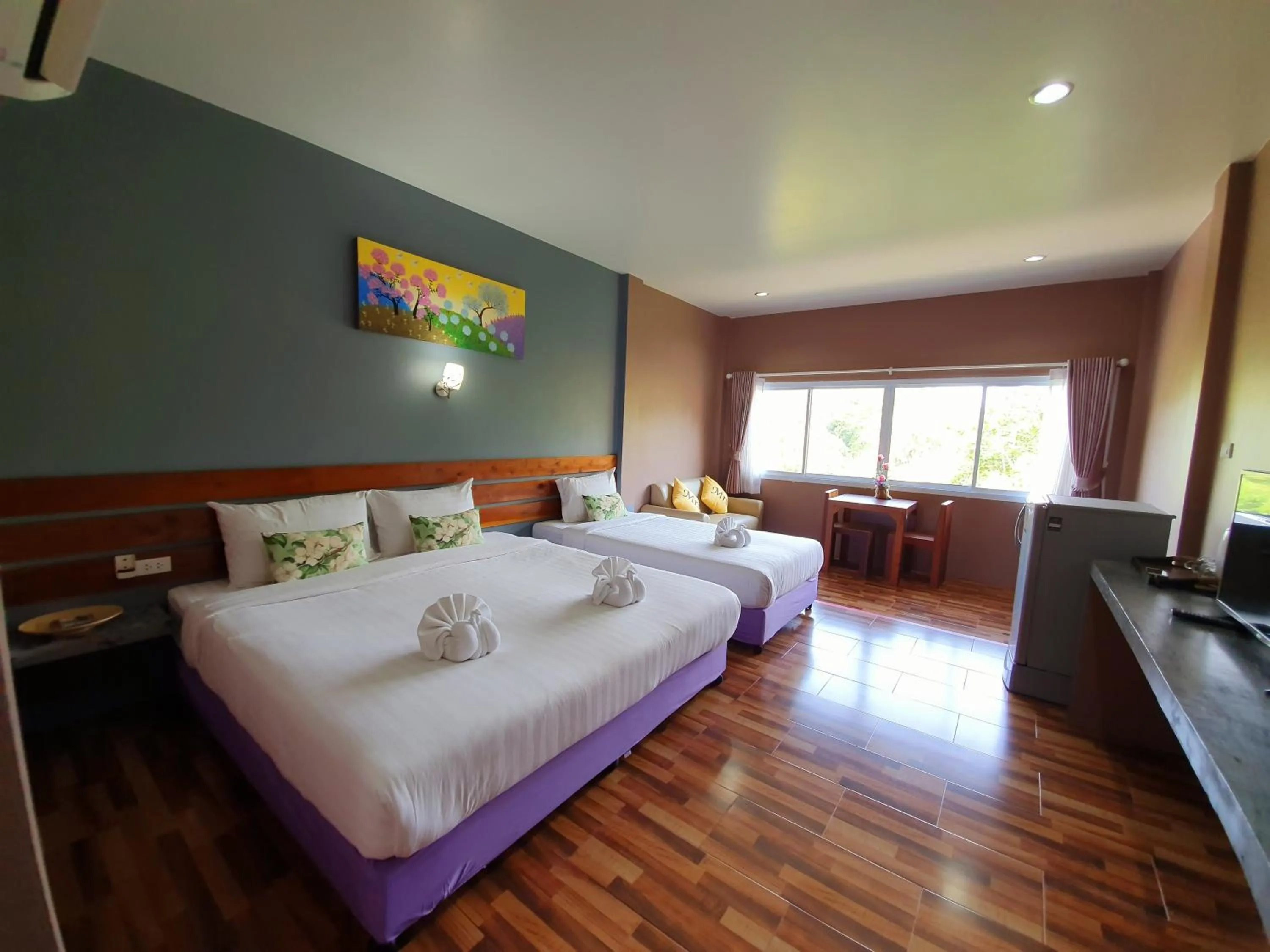 Bedroom, Bed in Greenery Resort Koh Tao