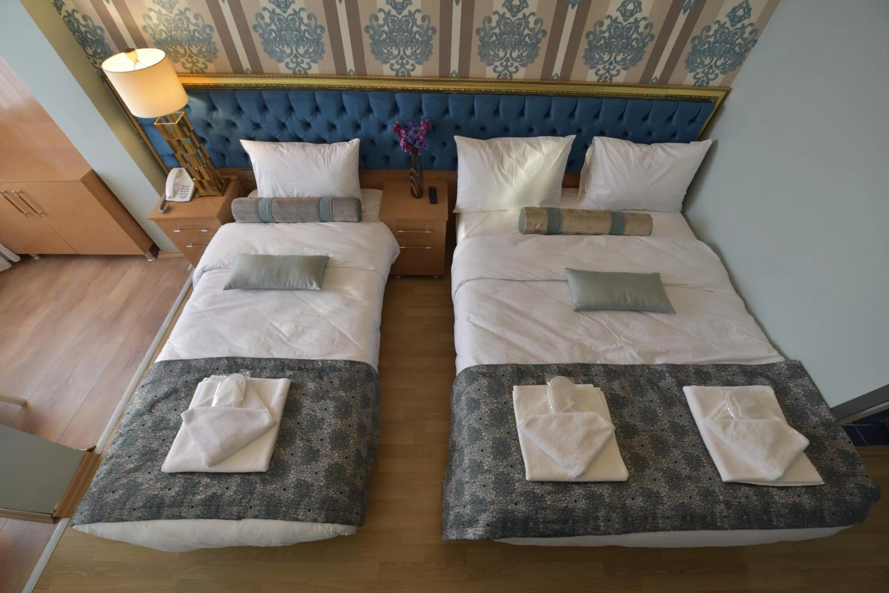 Bed in İSTA Golden Palace Hotel