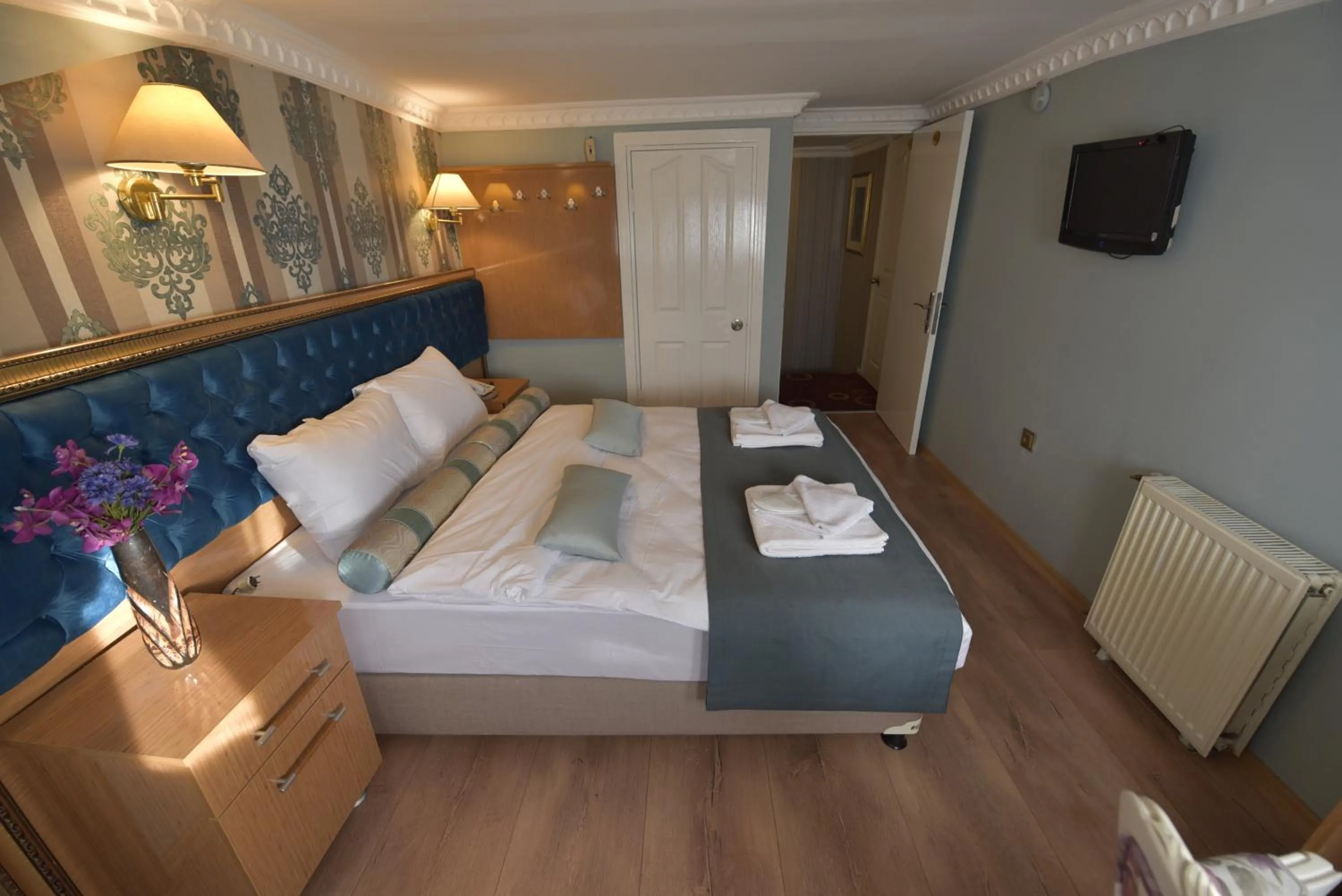 Bed in İSTA Golden Palace Hotel