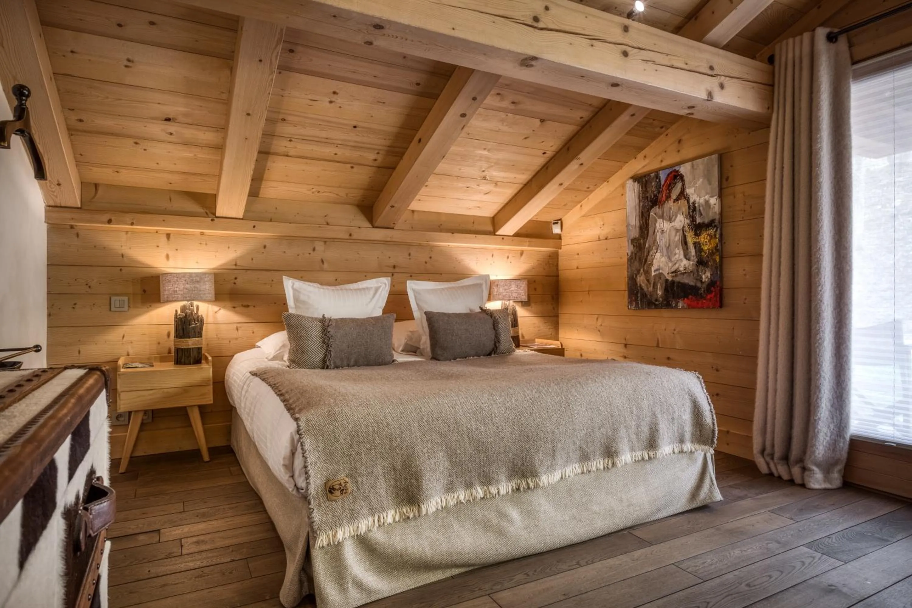 Bed in Flocons de Sel - Relais & Chateaux