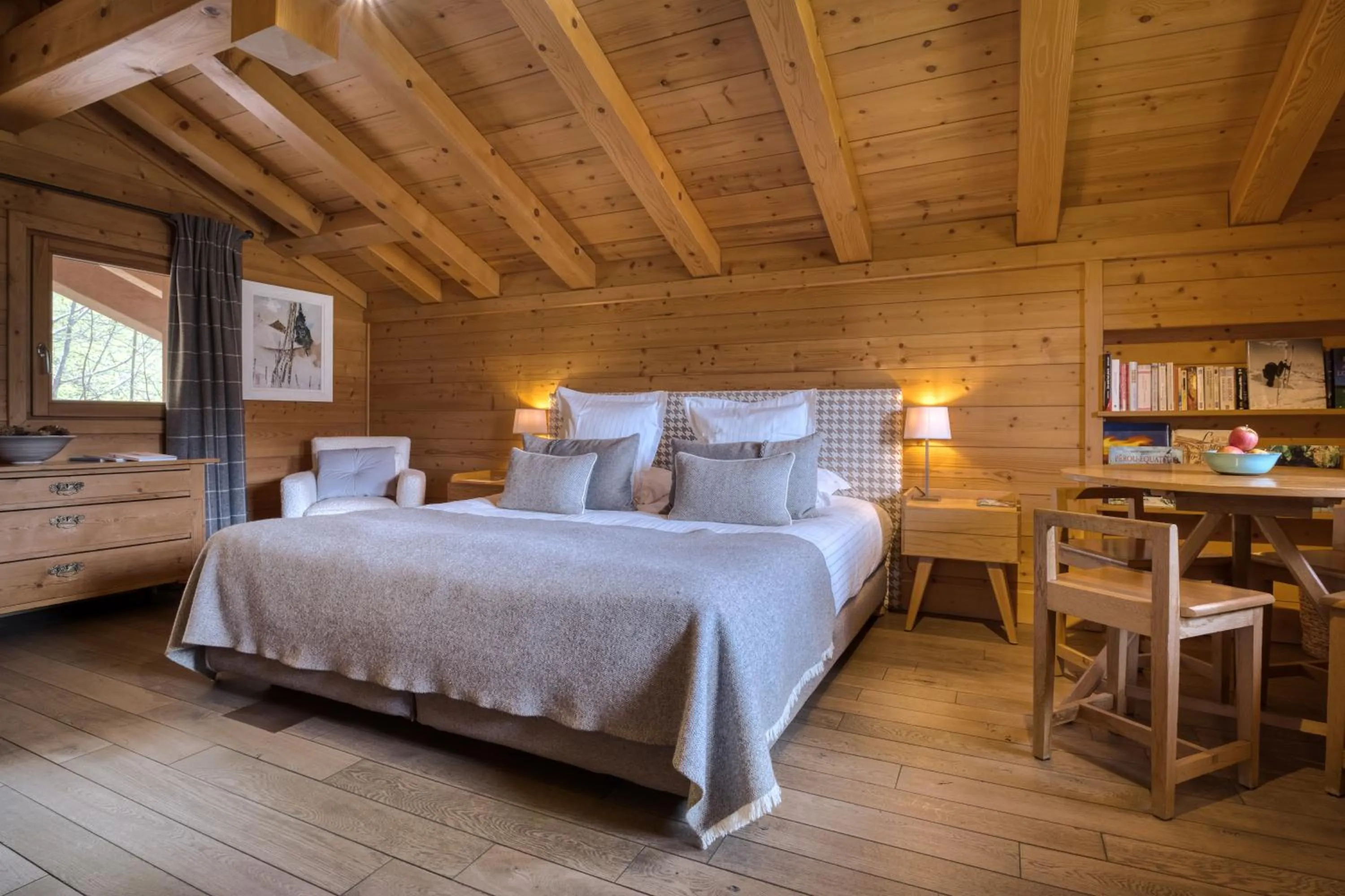 Bed in Flocons de Sel - Relais & Chateaux