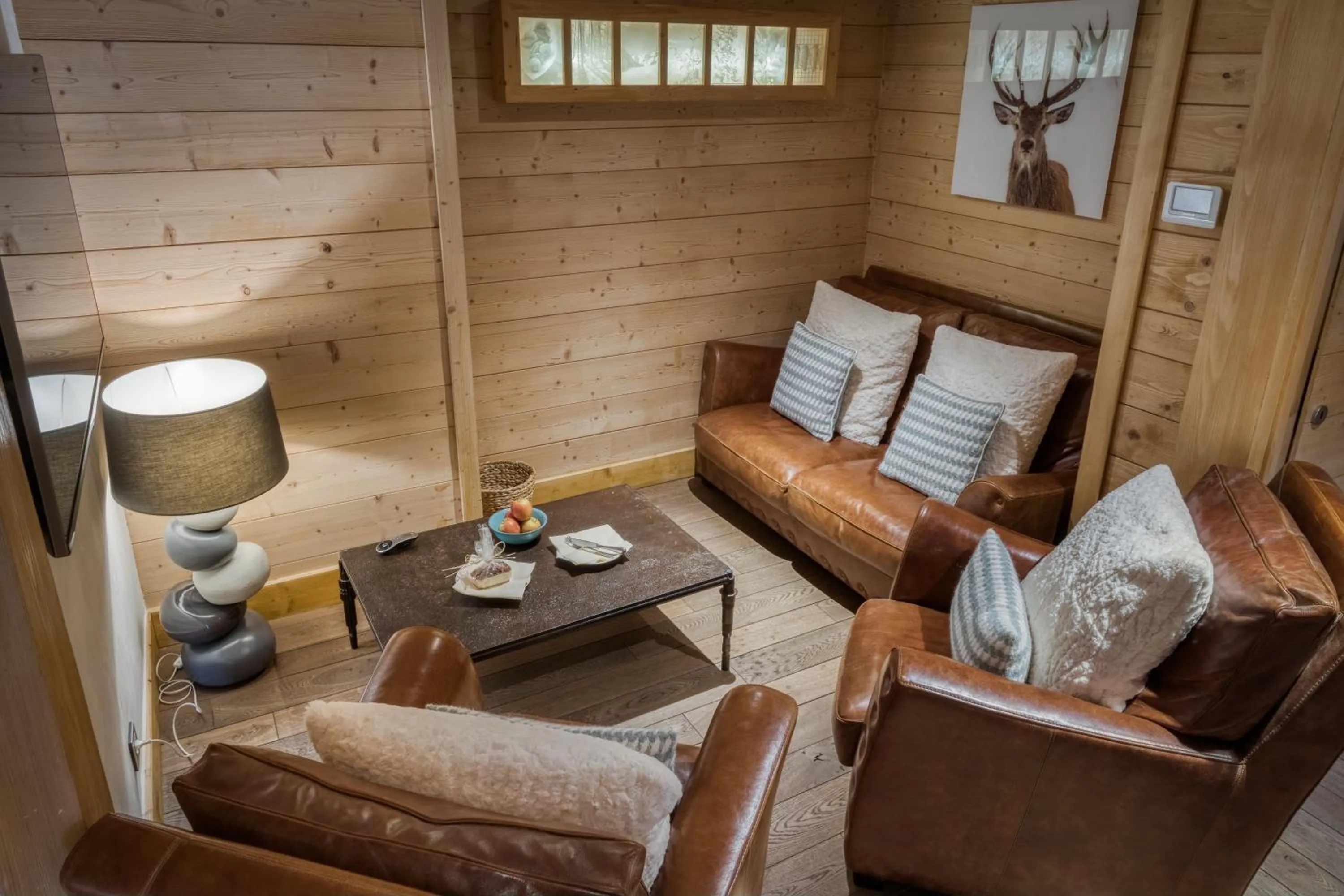 Living room in Flocons de Sel - Relais & Chateaux